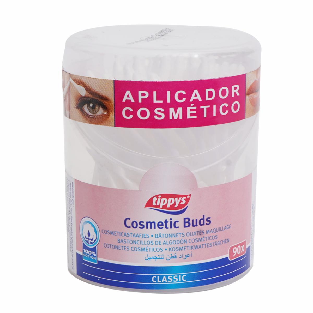 Cotonetes Cosméticos Punta Mixta 100% Algodón TIPPYS X90 Uds