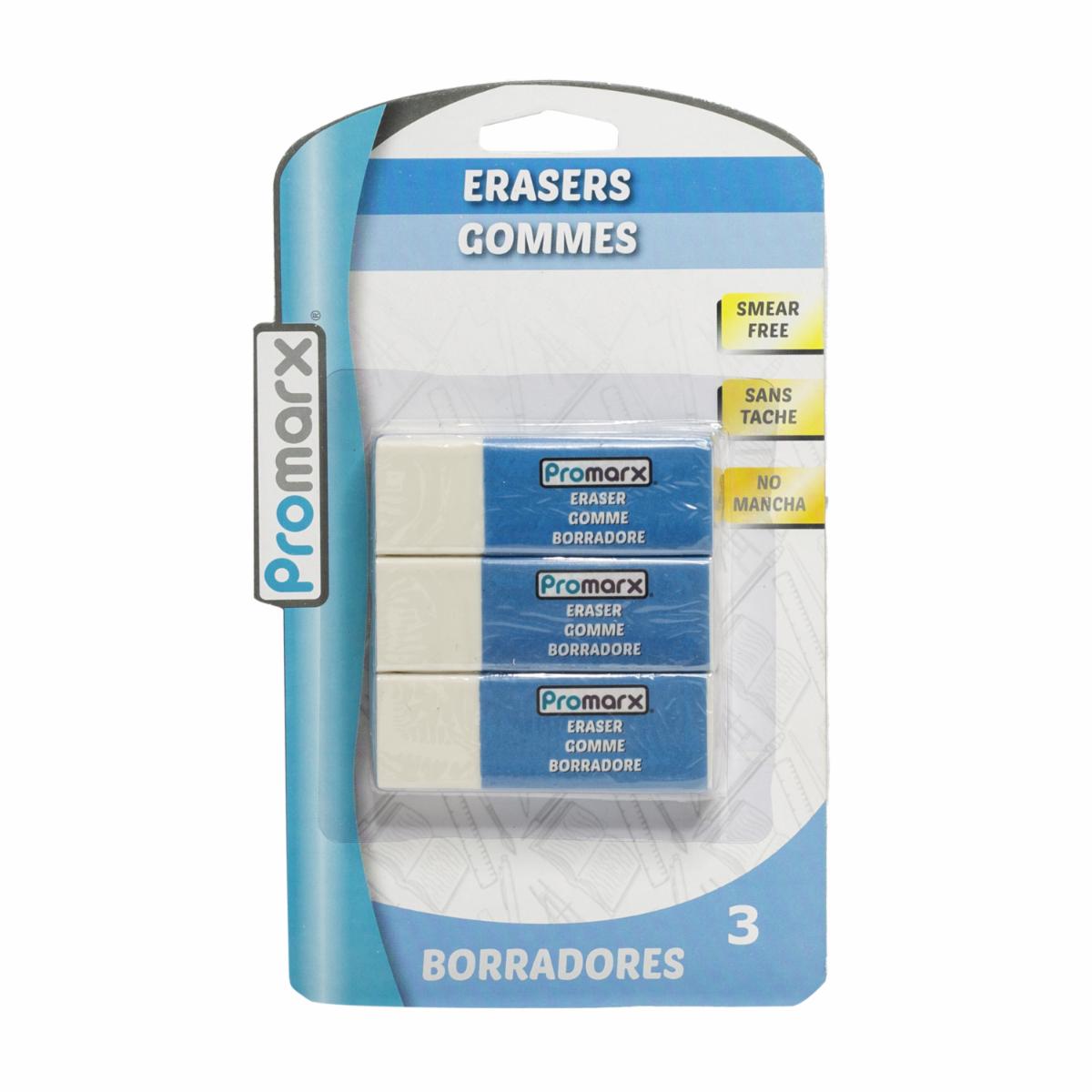 Pack Borradores Blancos PROMARX X 3 Uds