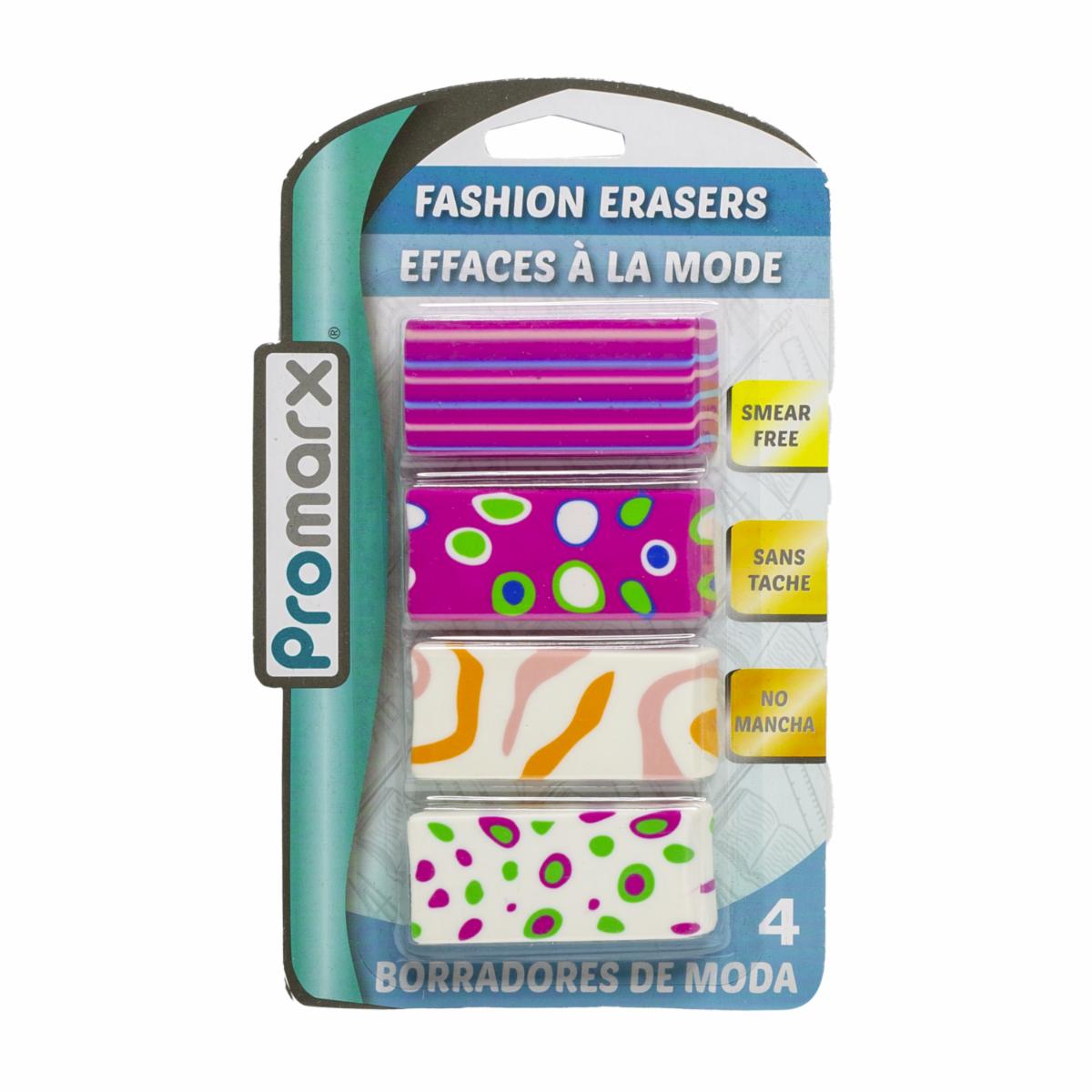 Pack Borradores Con Diseño De Moda PROMARX X 4 Uds