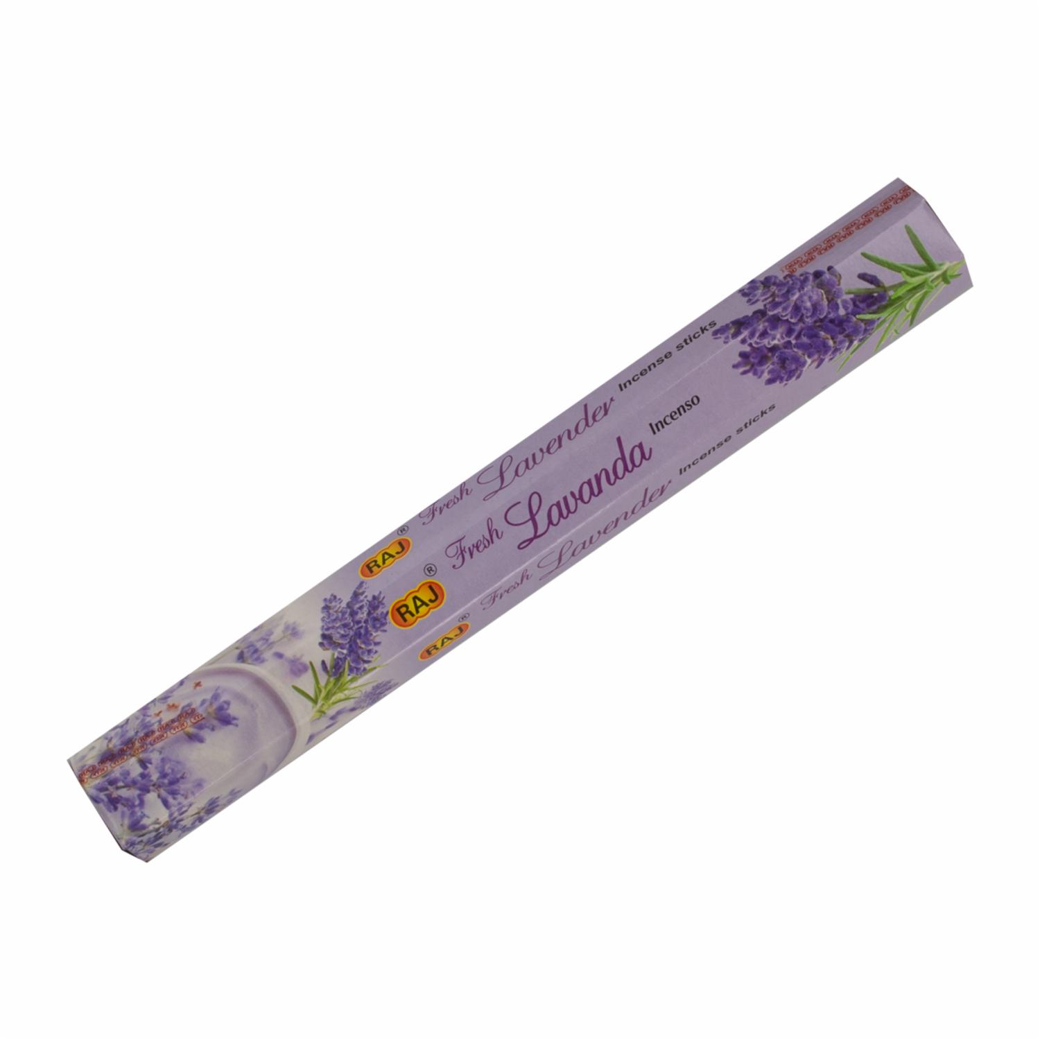 Incienso Hexagonal Lavanda Fresh RAJ X 20 Uds