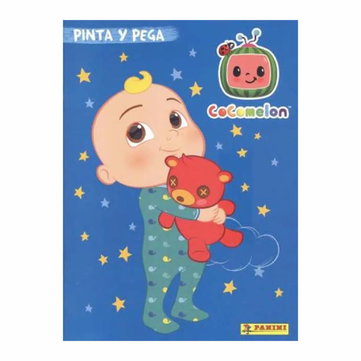 Libro Coco melón – Pinta Y Pega – Infantil En Gran Formato PANINI 25 Páginas