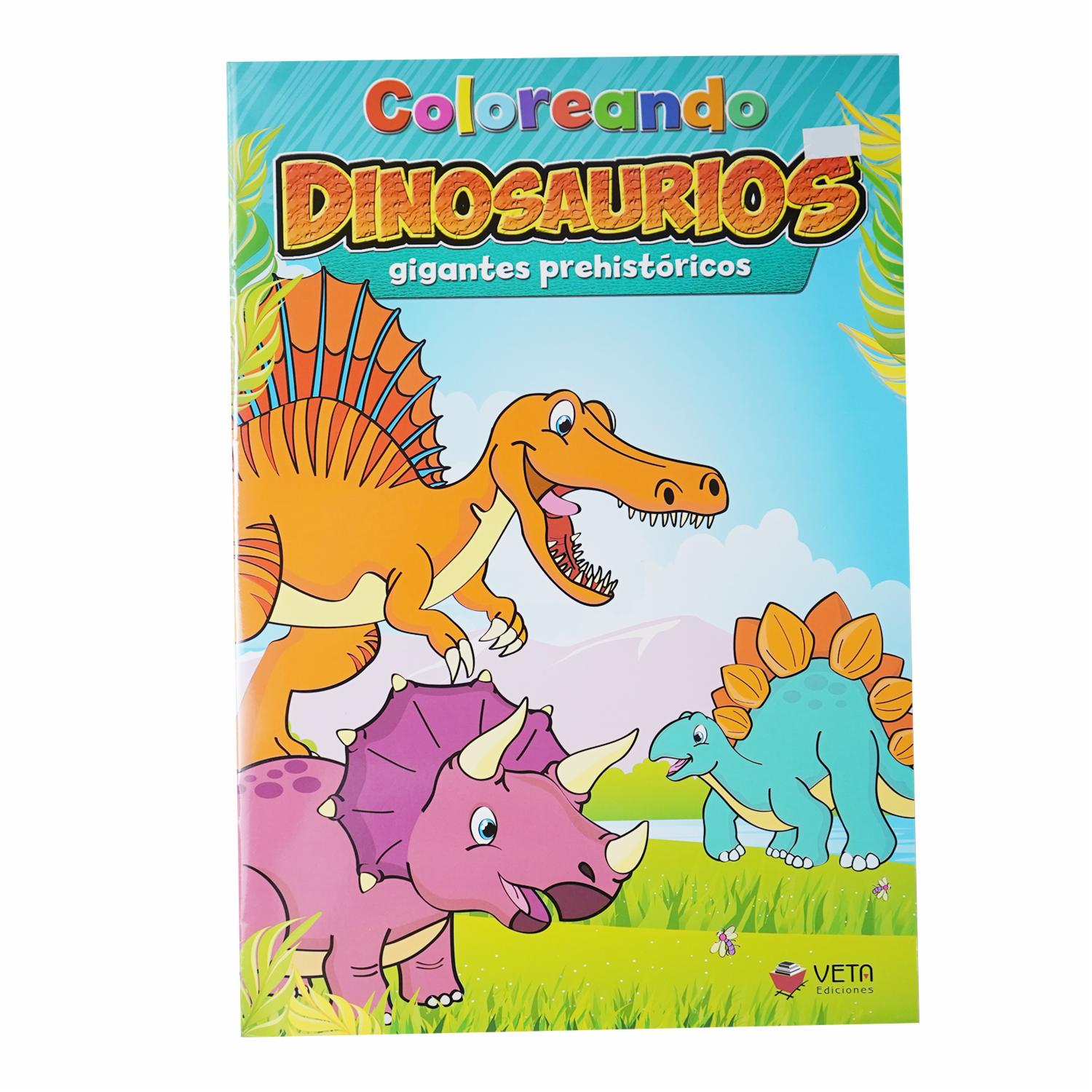 Libro Coloreando Dinosaurios Prehistóricos VETA EDICIONES Unidad