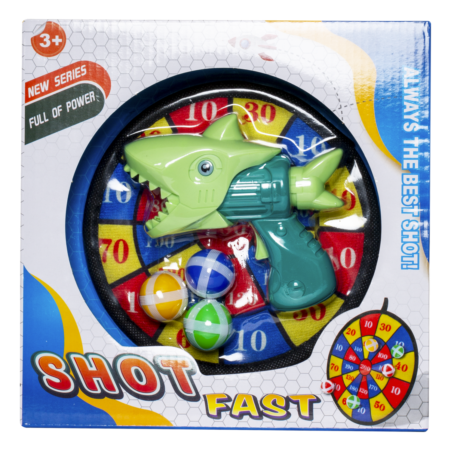 Pistola Tiro Al Blanco KOOME Incluye 3 Pelotas
