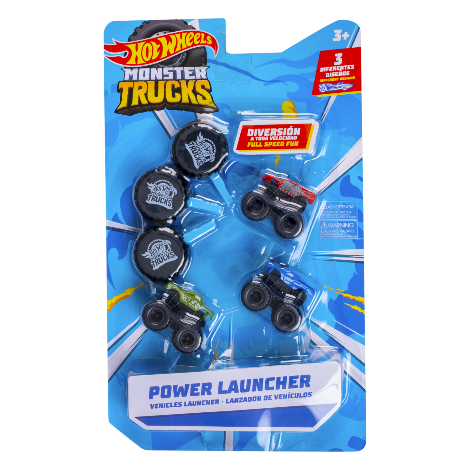 Lanzador De Vehículos Monster Trucks HOT WHEELS Modelos Surtidos
