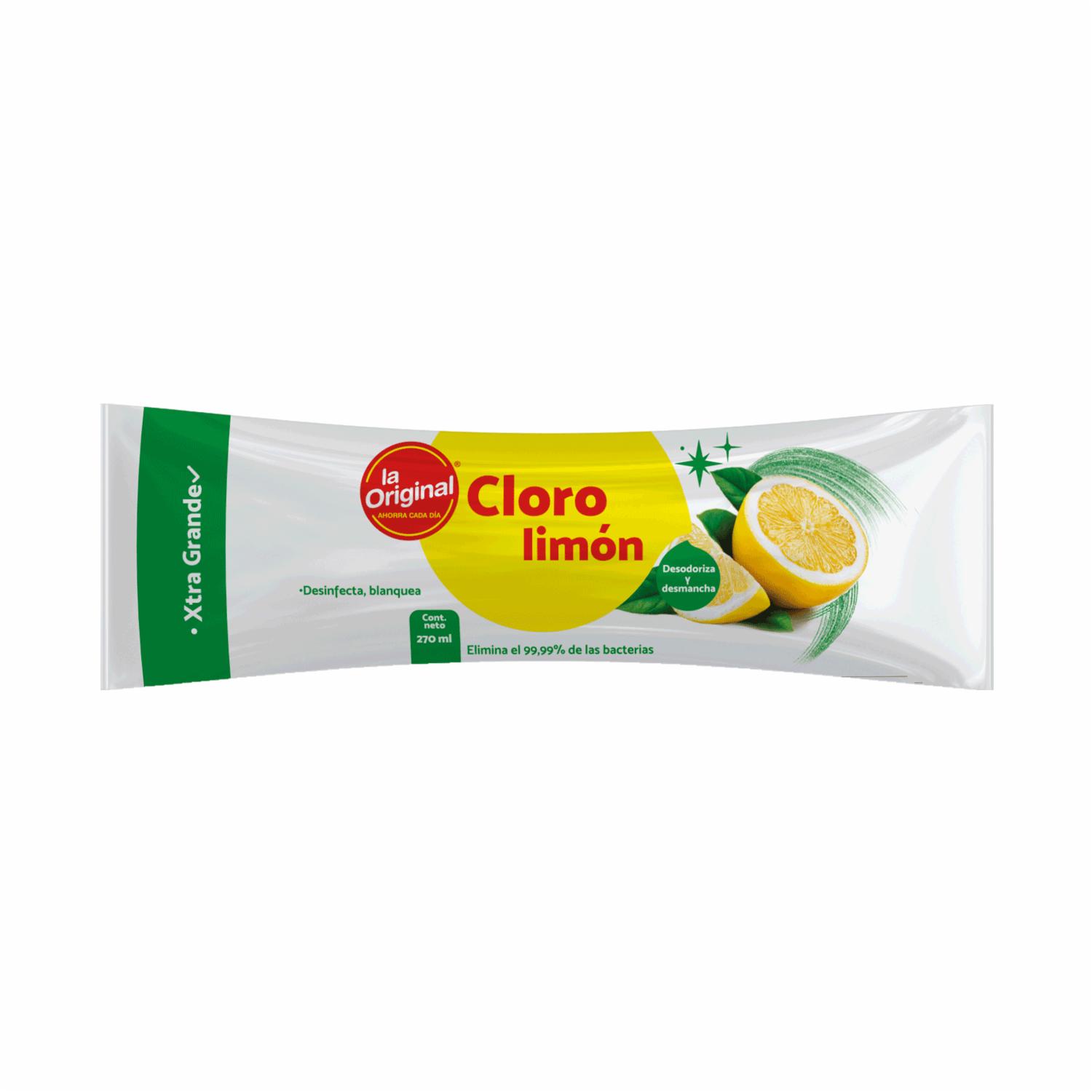 Cloro Líquido Con Aroma A Limón LA ORIGINAL 270 Ml