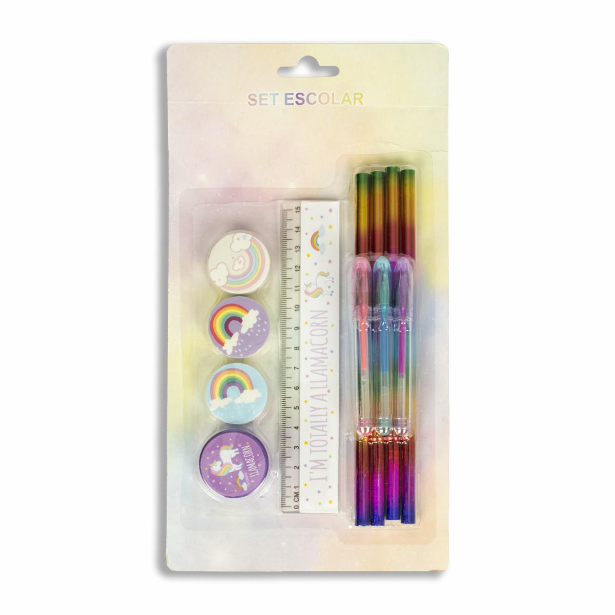 Set Escolar Diseño Niña WAHFAY 1 Pieza