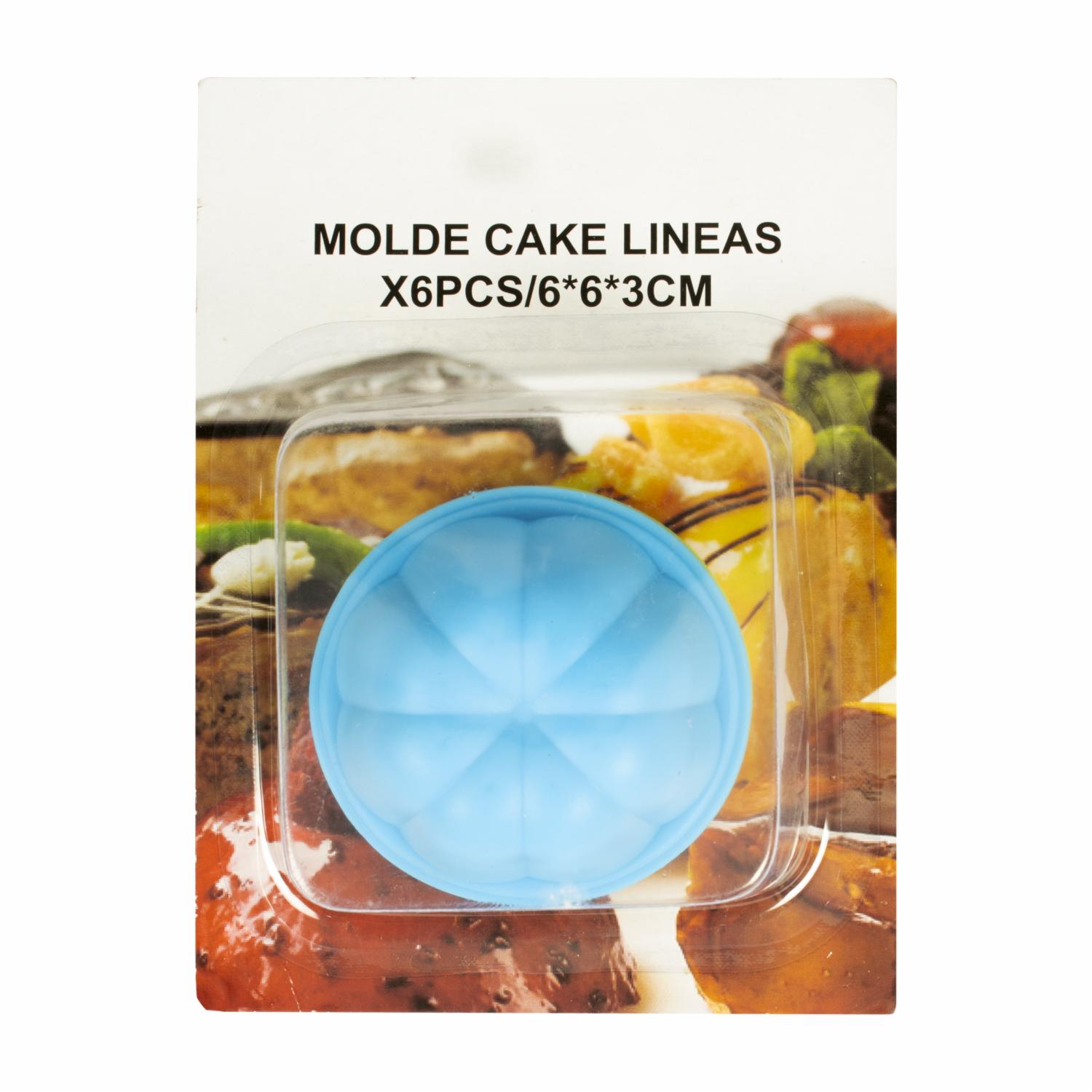 Molde  Cake Líneas WAHFAY 6 Piezas