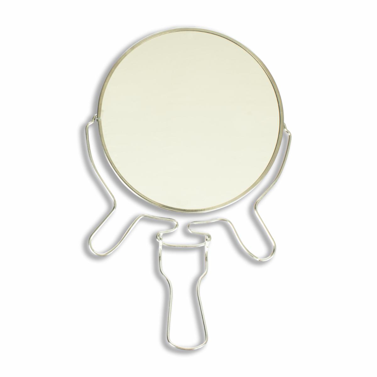 Espejo Redondo De Baño Con Aumento Niquelado FREE HOME 26 Cm
