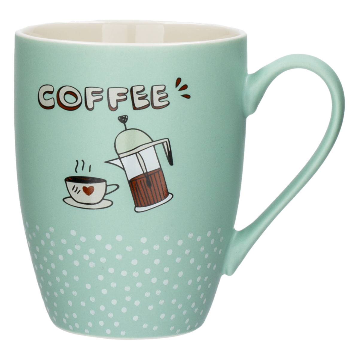 Jarro Diseño Not Coffee Gris Y Aqua FREE HOME 1 Pieza