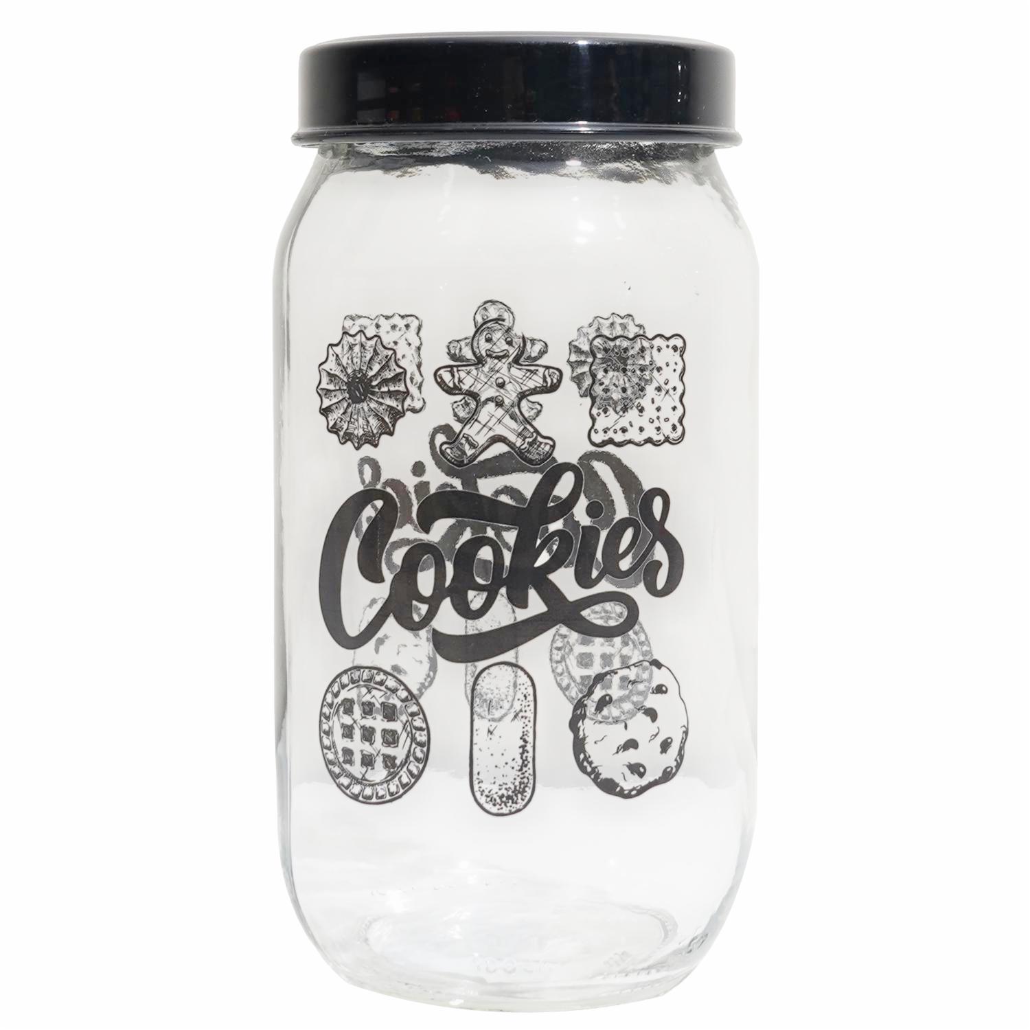 Frasco De Vidrio Para Galletas Grande HEREVIN 1 Litro