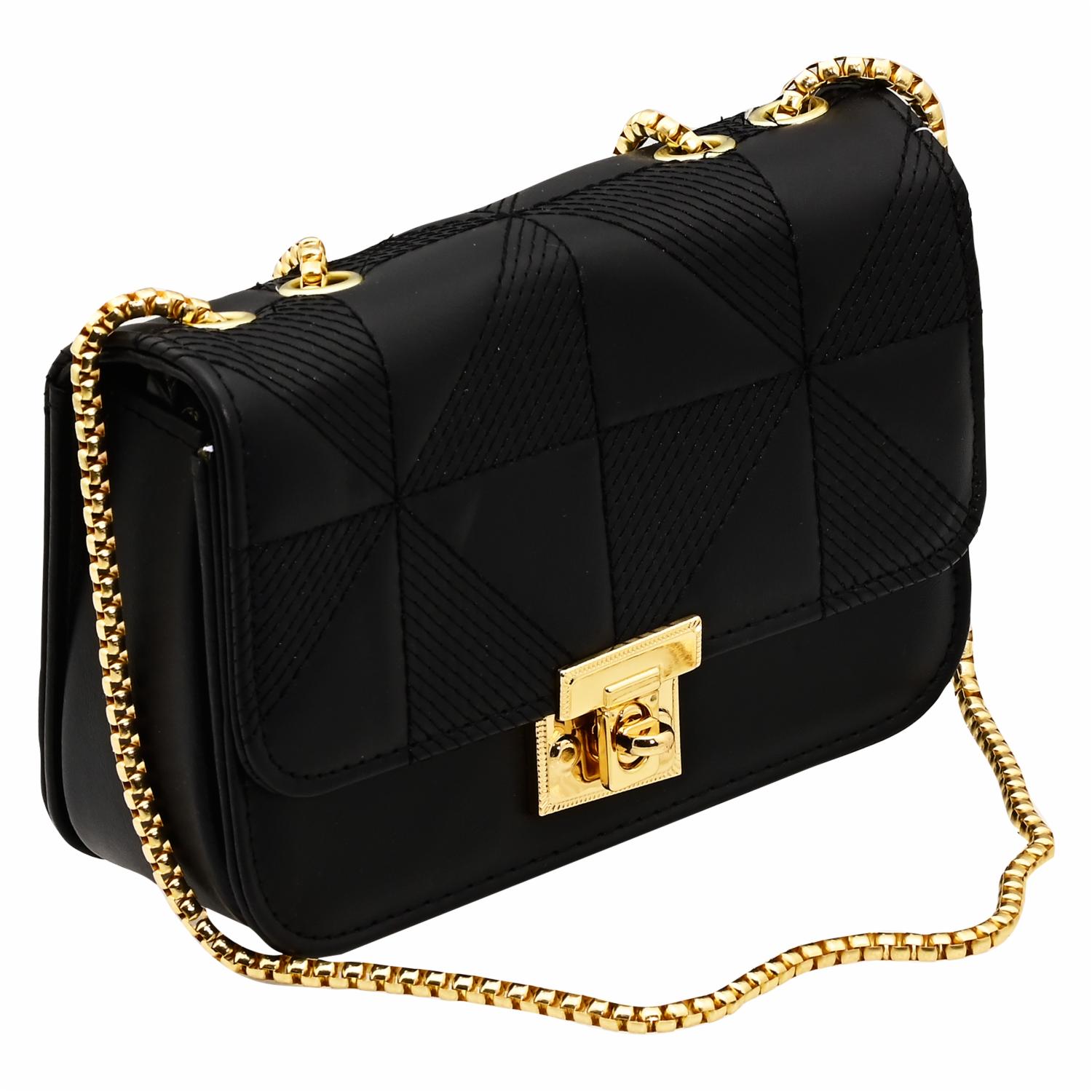 Cartera Con Broche Y Cadena CHIC Talla Pequeño