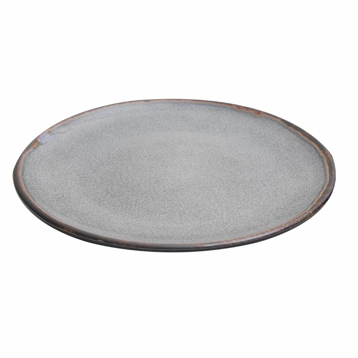 Plato Tendido Gris Borde Café FREE HOME 22.5 Cm