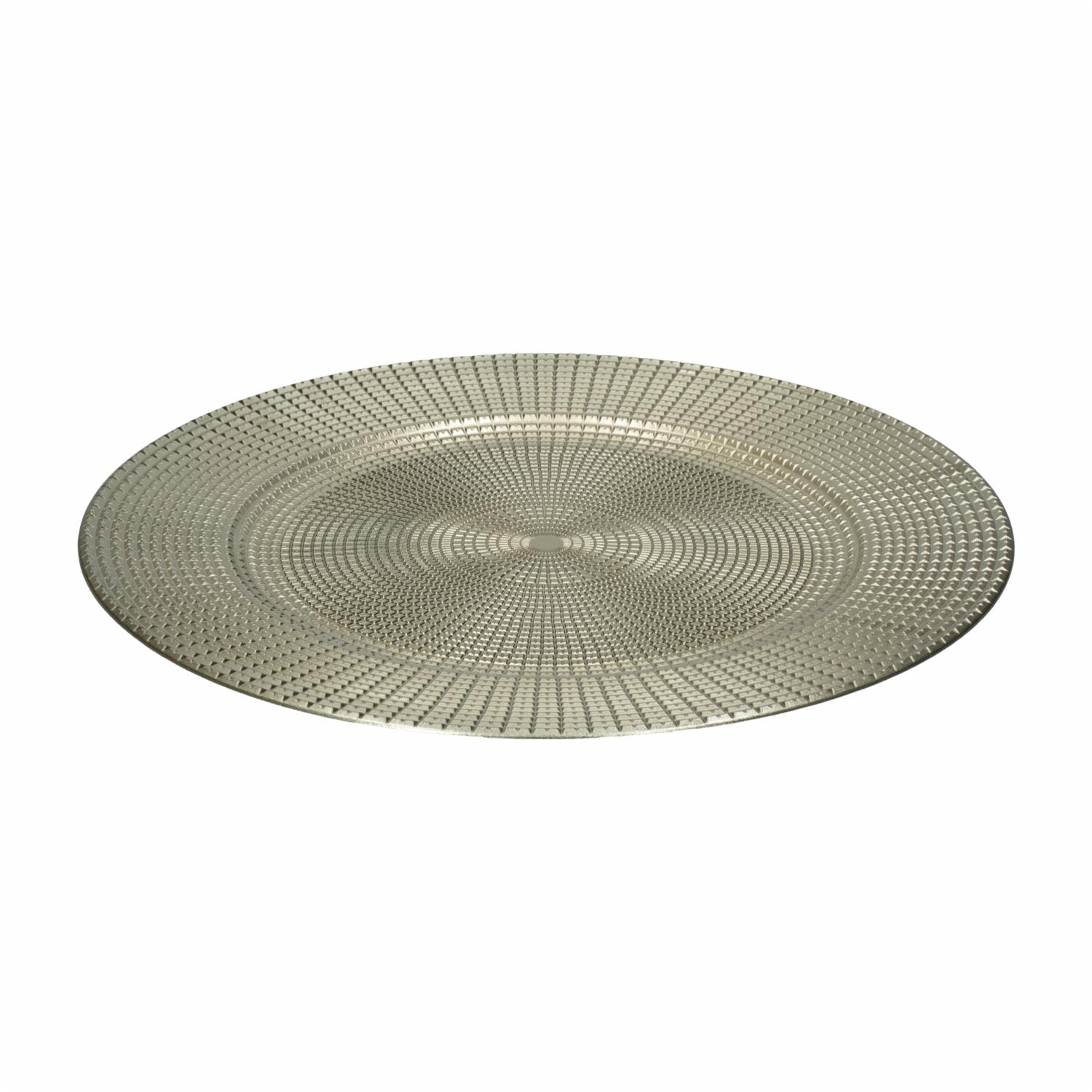 Plato Base Básico Diseño Champagne Z&L 33 CM