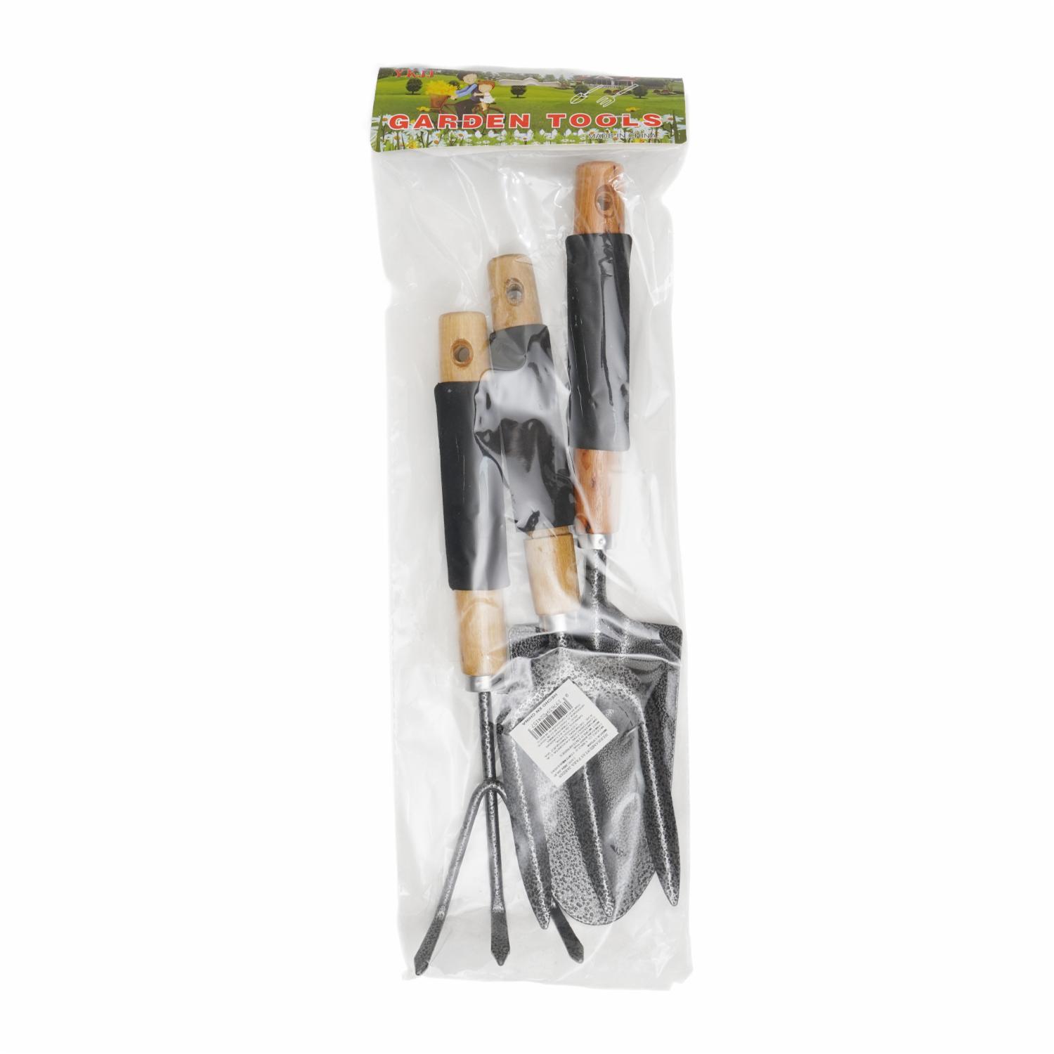 Set Herraminetas Para Jardin Rasrillo Trinche Y Pala LIYUAN 3 Piezas