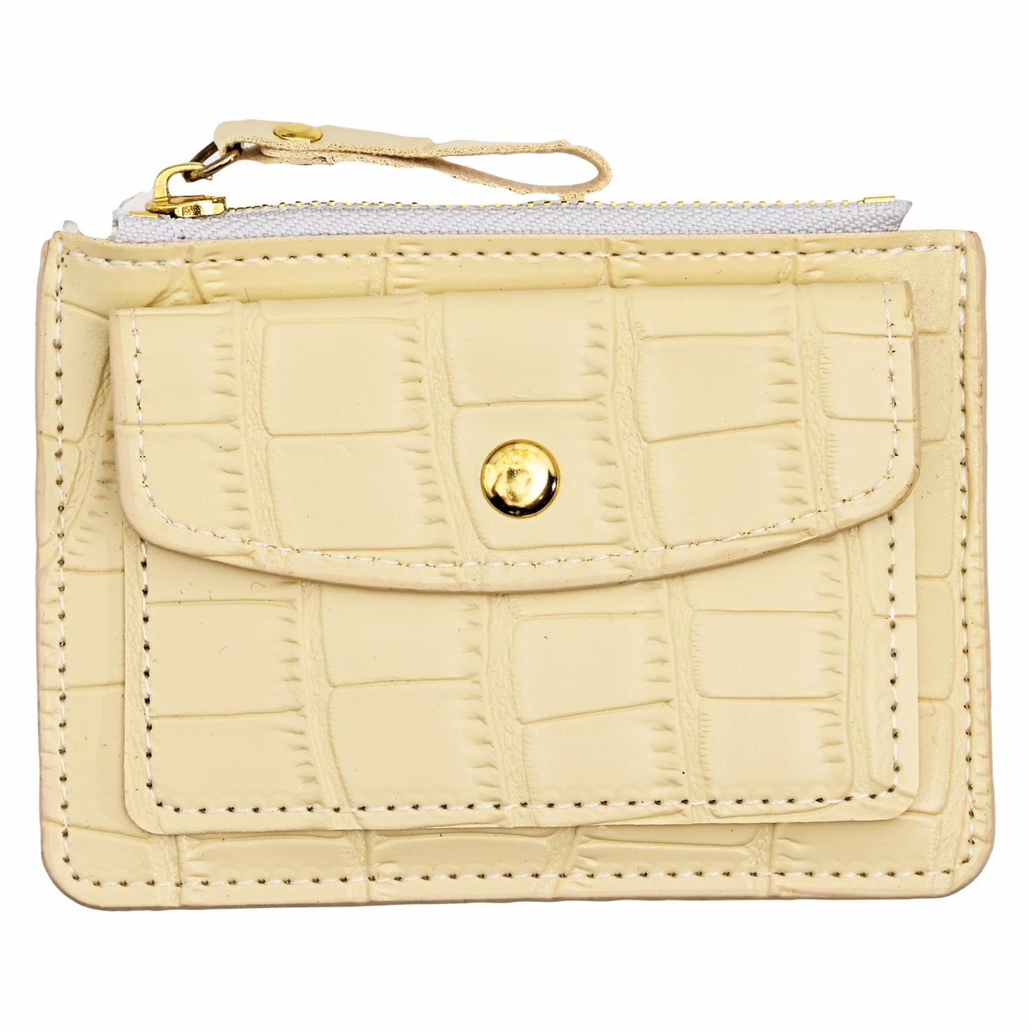 Monedero Tarjetas Textura PULSE Beige