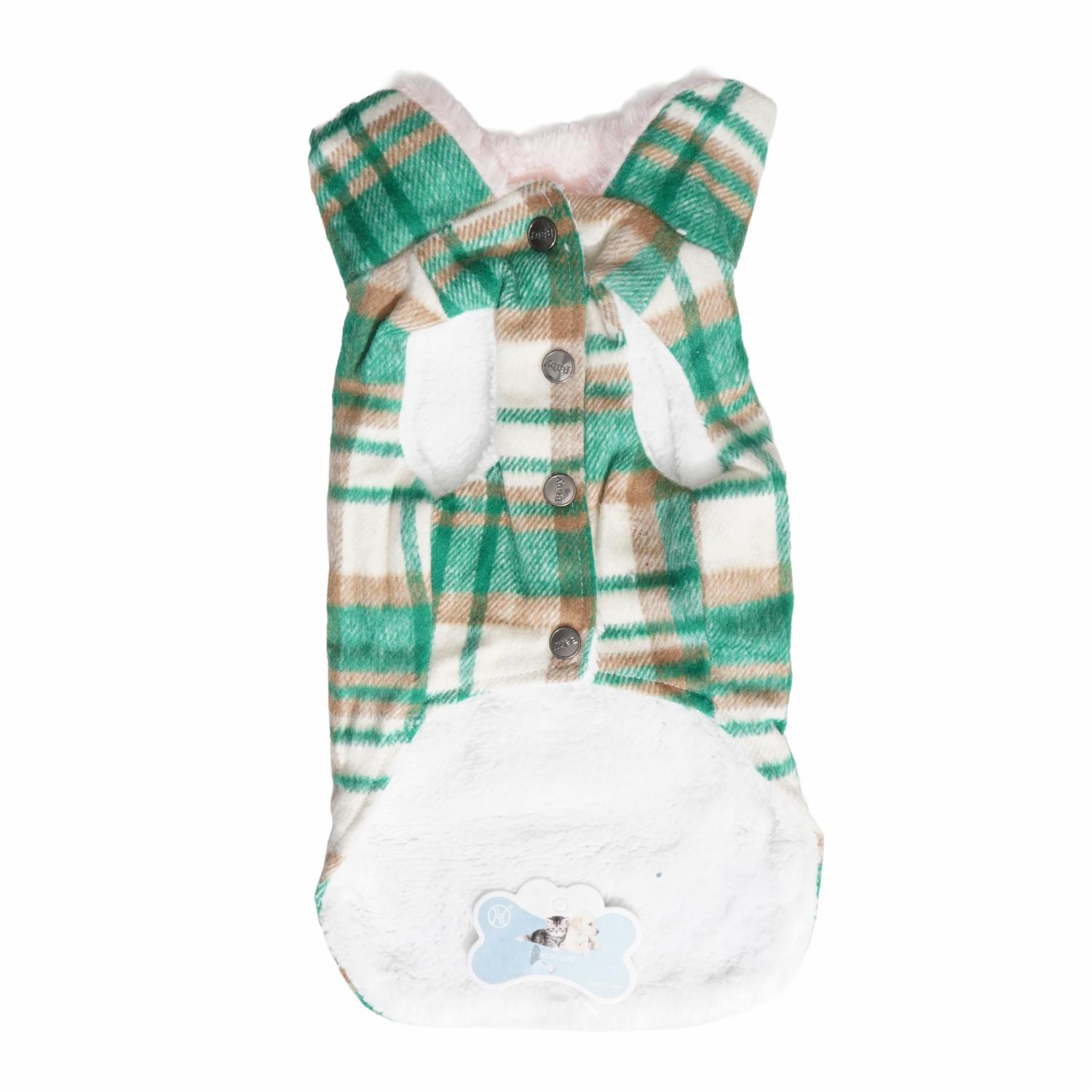 Abrigo Para Perro Diseño Casual Cuadros HANHONG PET Talla Extra Grande
