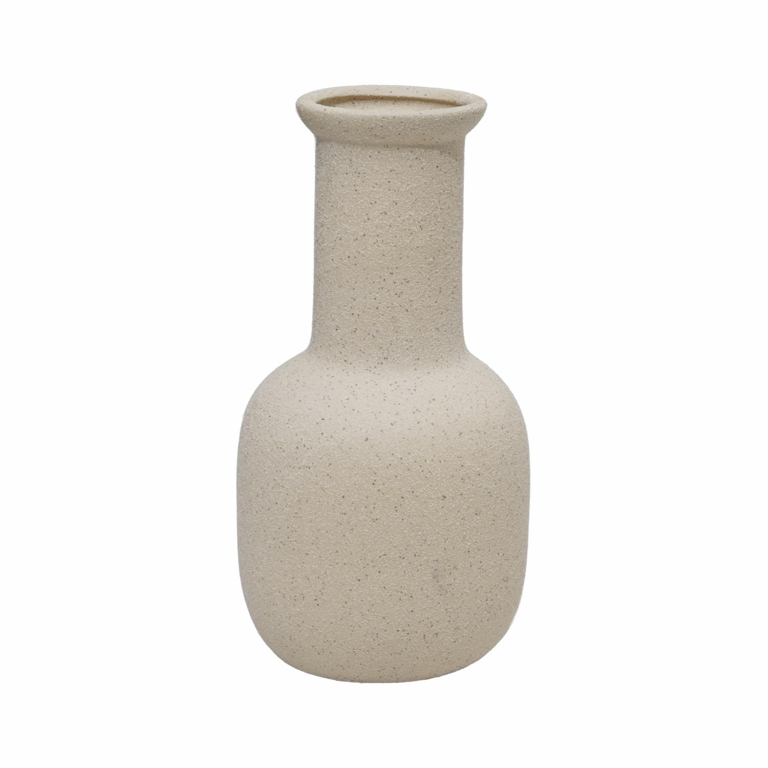 Florero Decorativo Taupe Punta Angosta SHUNDA 1 Pieza