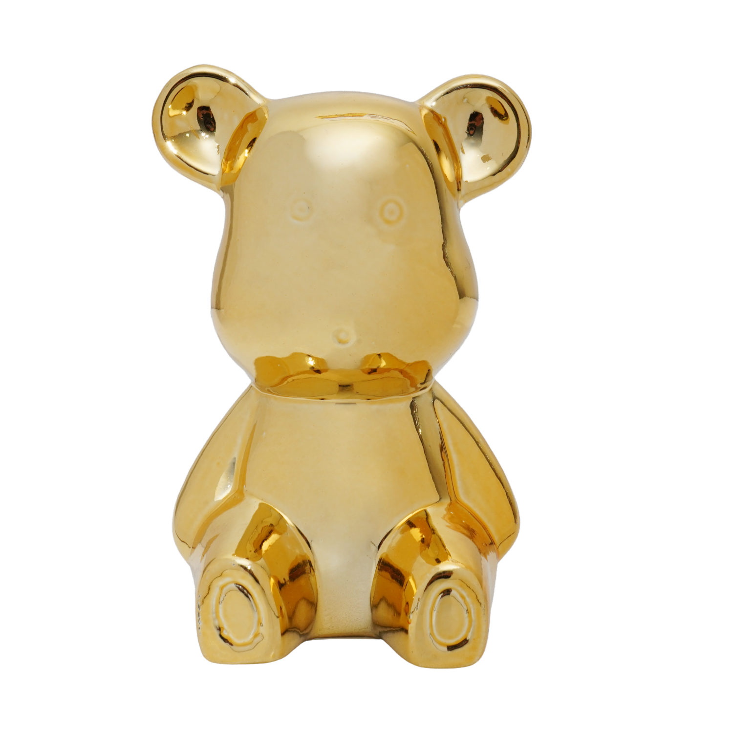 Adorno Decorativo Dorado Oso Sentado KOOME