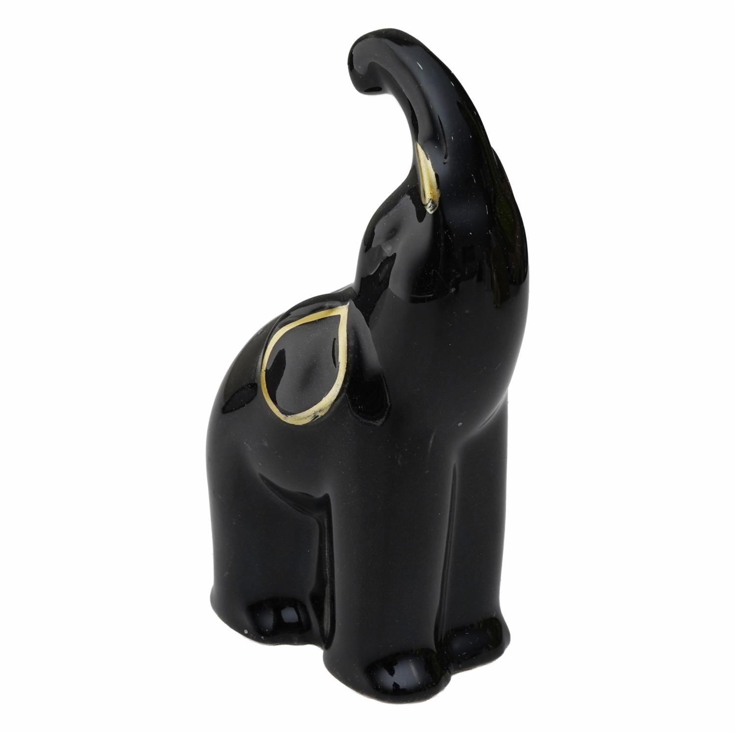 Adorno Decorativo Set Elefante Negro KOOME Grande