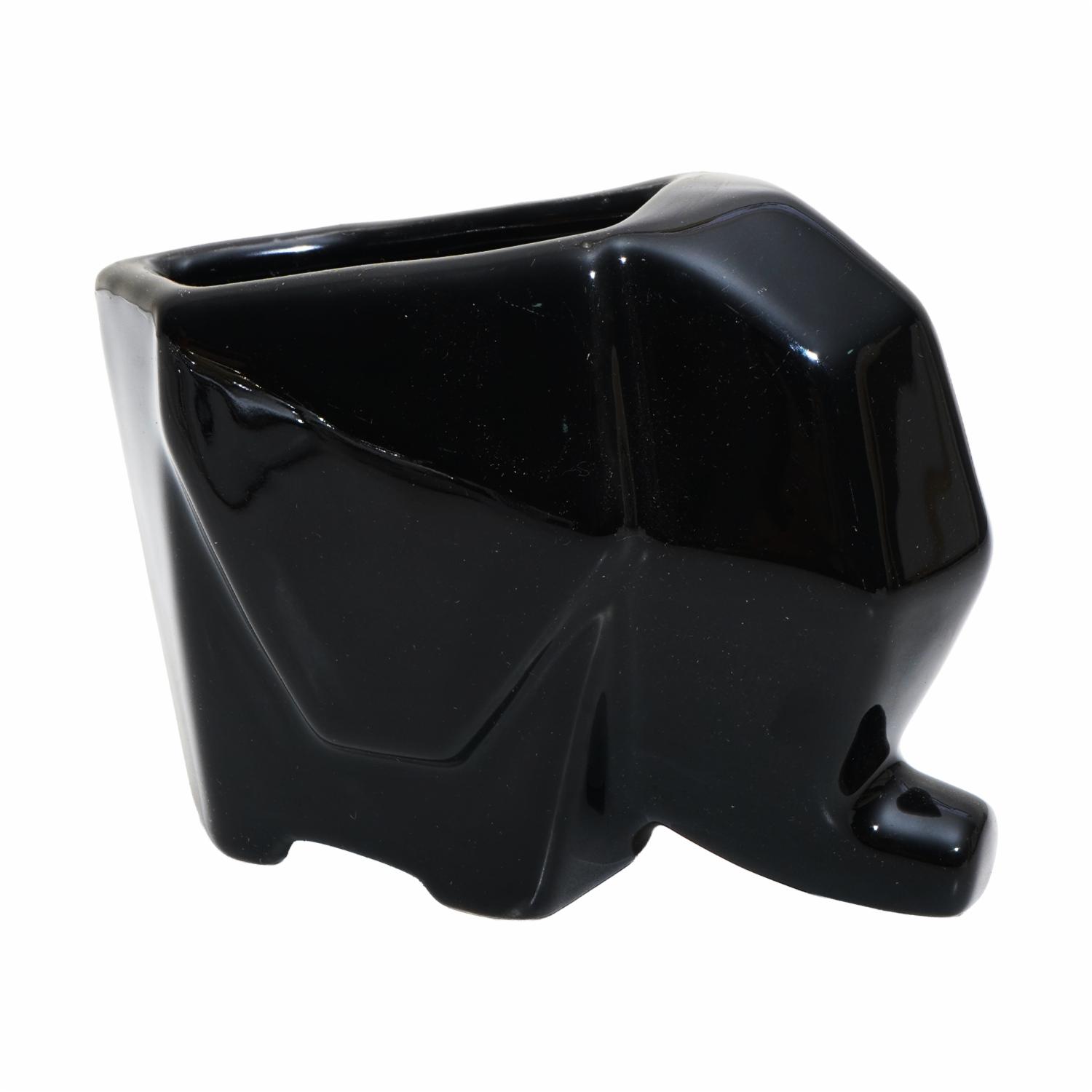 Adorno Decorativo Elefante Moderno Negro KOOME 1 Pieza