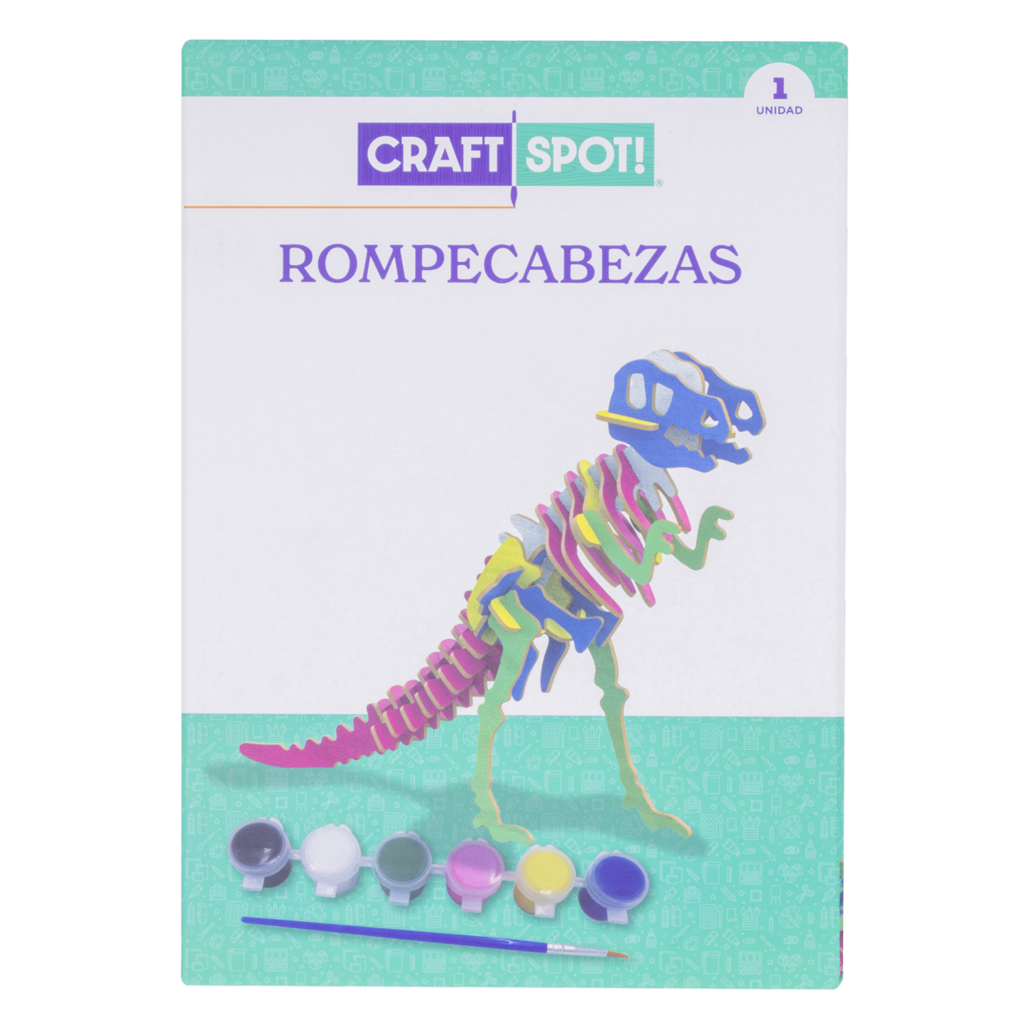 Rompecabezas De Madera  Dinosaurio CRAFTSPOT SET