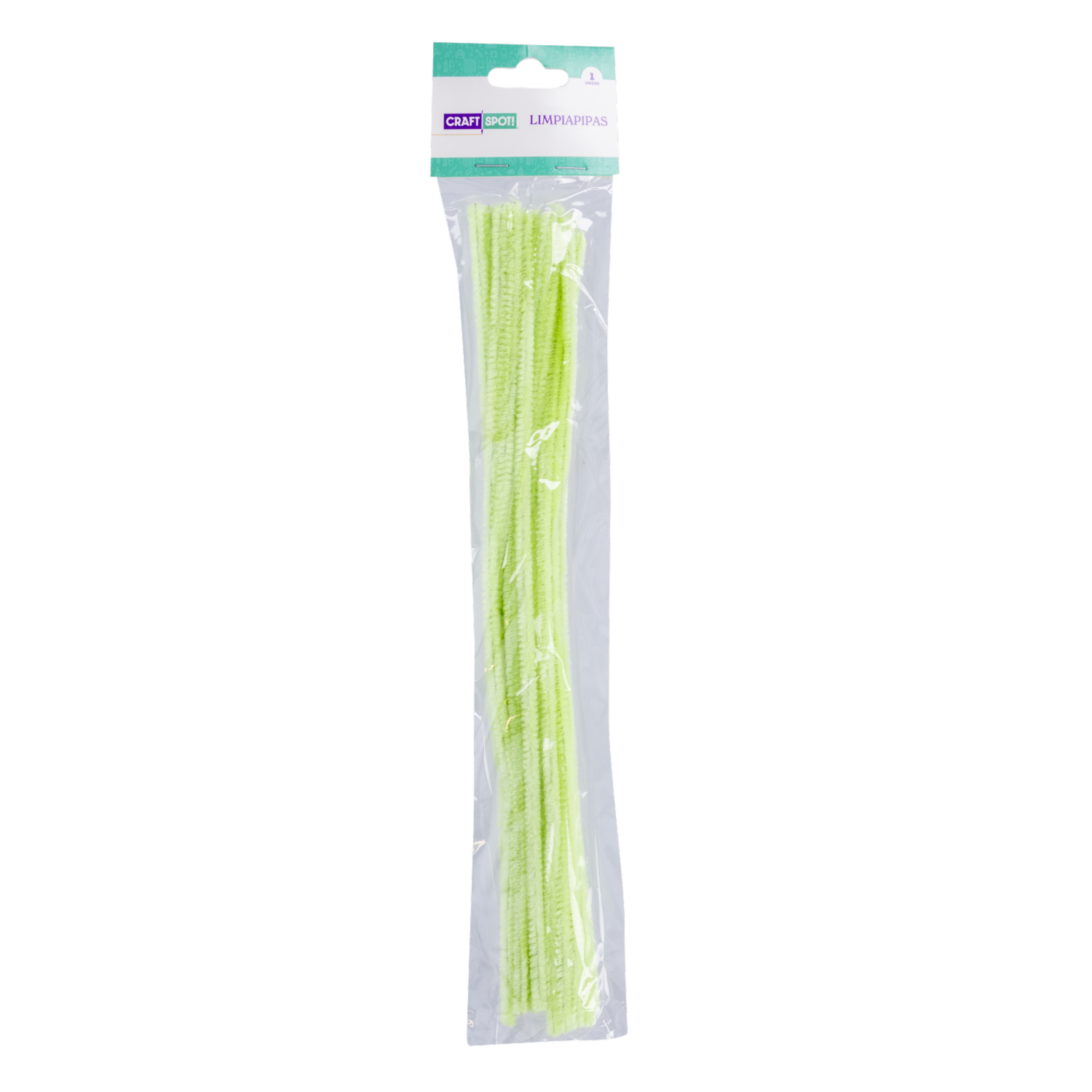 Limpia Pipas Que Brilla En La Oscuridad Verde CRAFTSPOT 25 Piezas