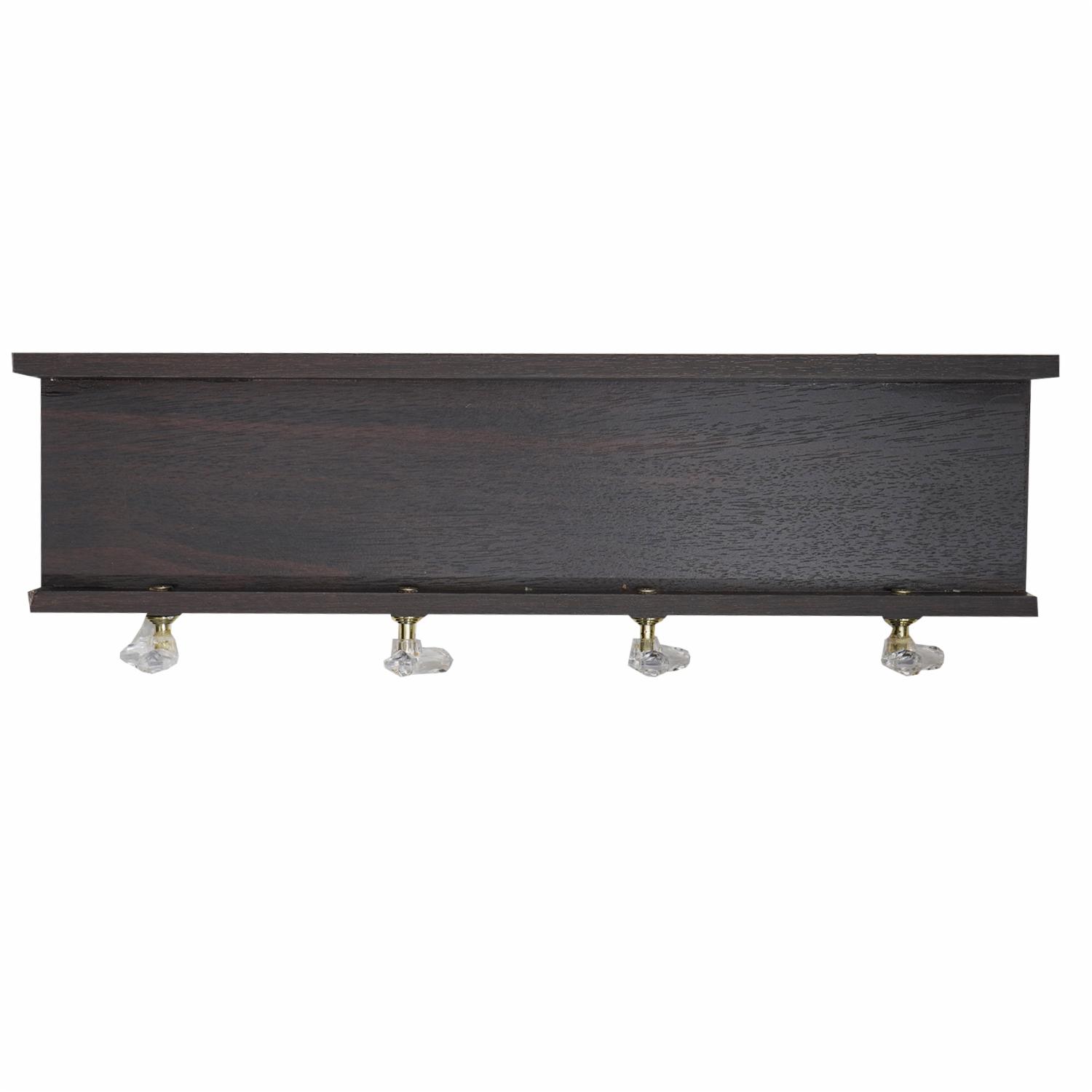 Repisa De Pared Con Ganchos Wengue FREE HOME MDF