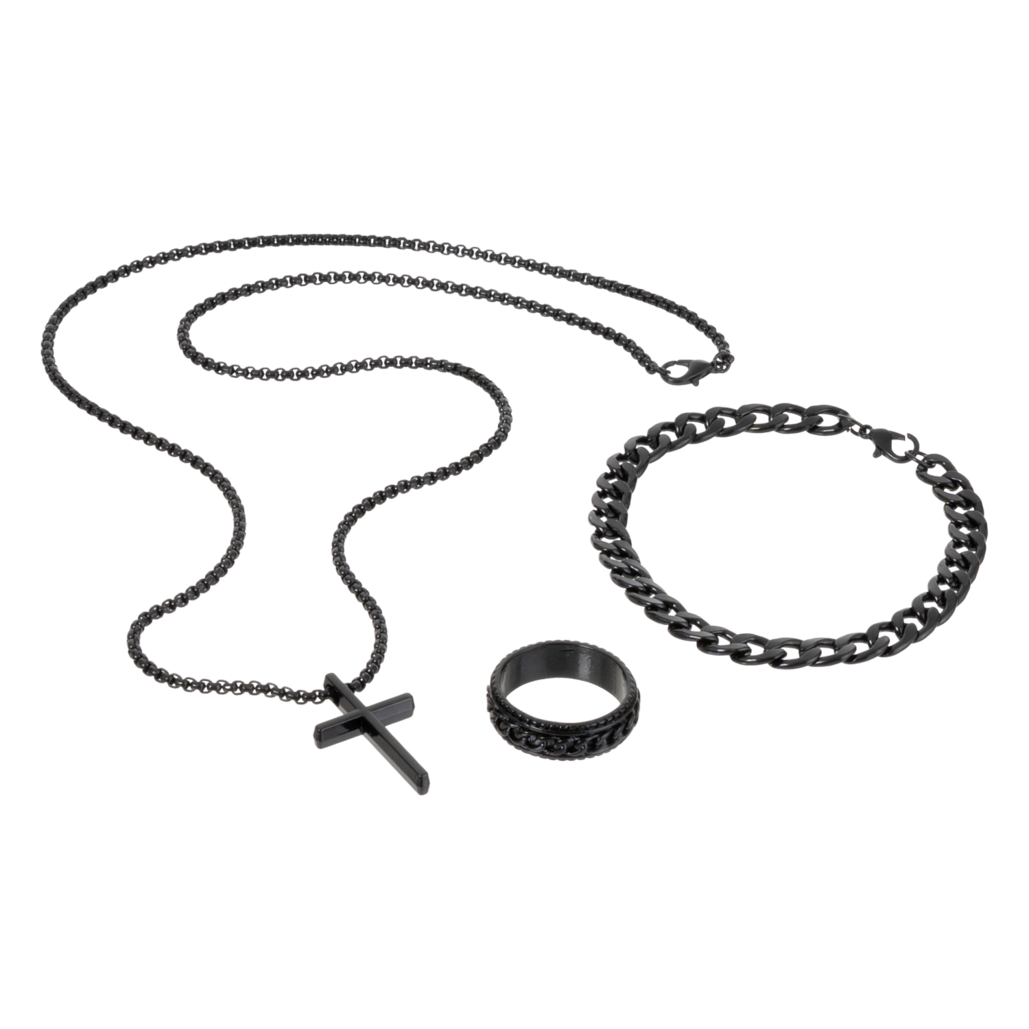 Juego De Bisutería Para Hombre Chain SKYLARK Negro