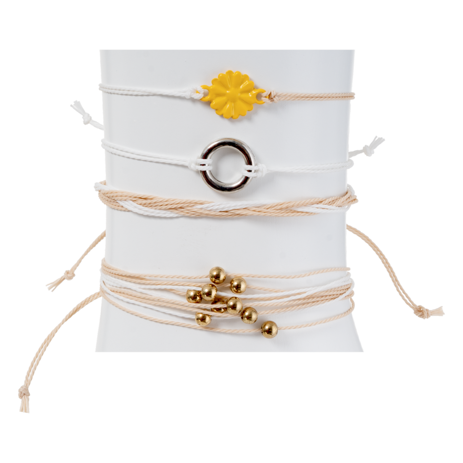 Pulseras Diseño Girasol Set SKYLARK X 4 Piezas