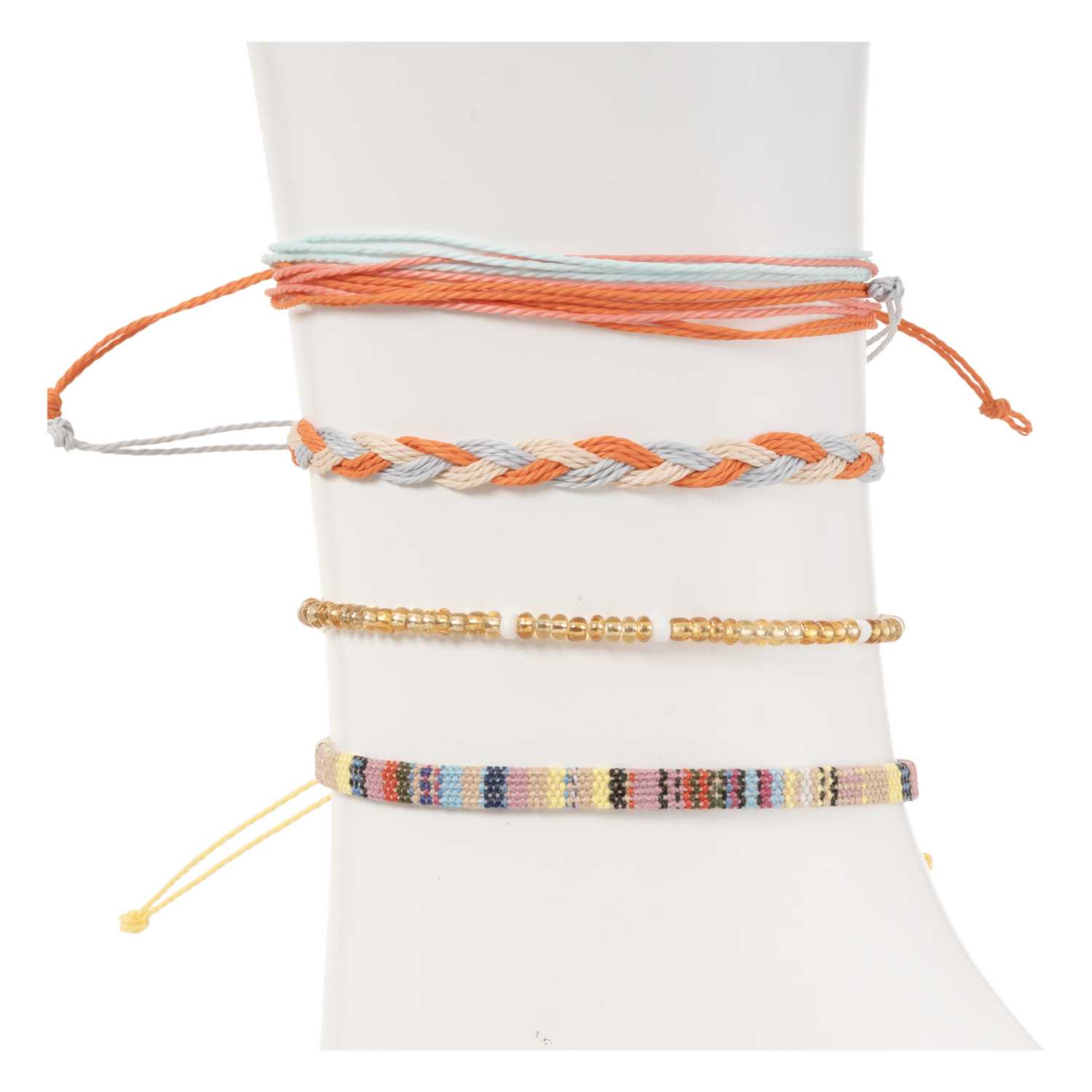 Pulseras Hilo Naranja Set SKYLARK X 4 Piezas
