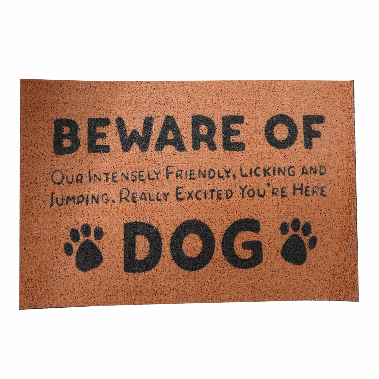 Rodapiés De Entrada Entrada Beware Of Dog SKYLARK 60X40 Cm