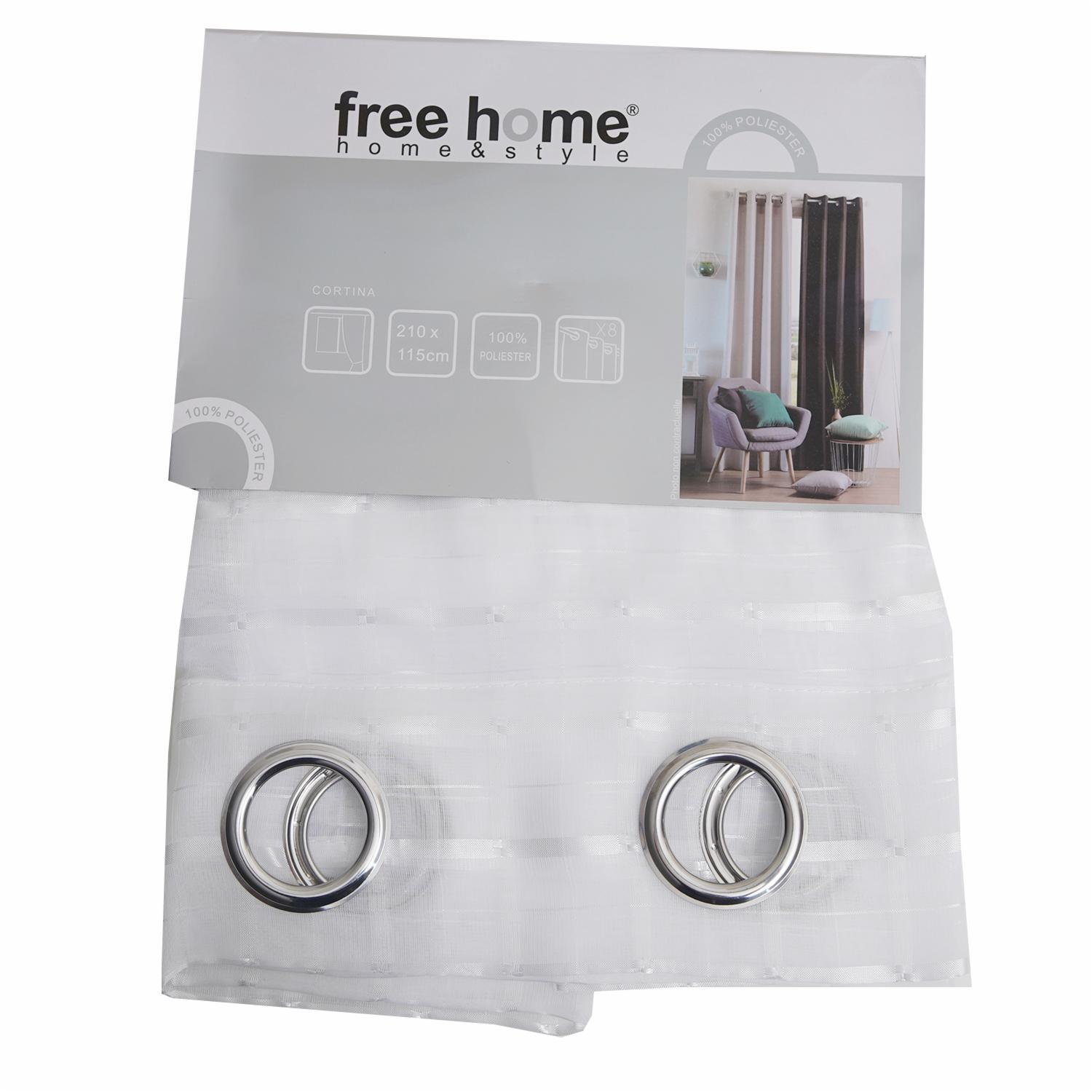 Visillo Blanco FREE HOME 210X115 Cm