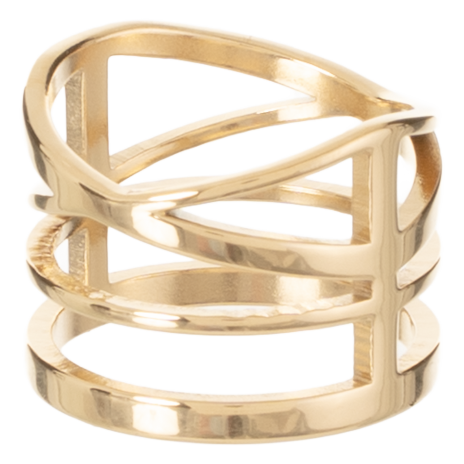 Anillo Acero Inoxidable Tallas Surtidas Dorado TECNO STEEL 1 Pieza