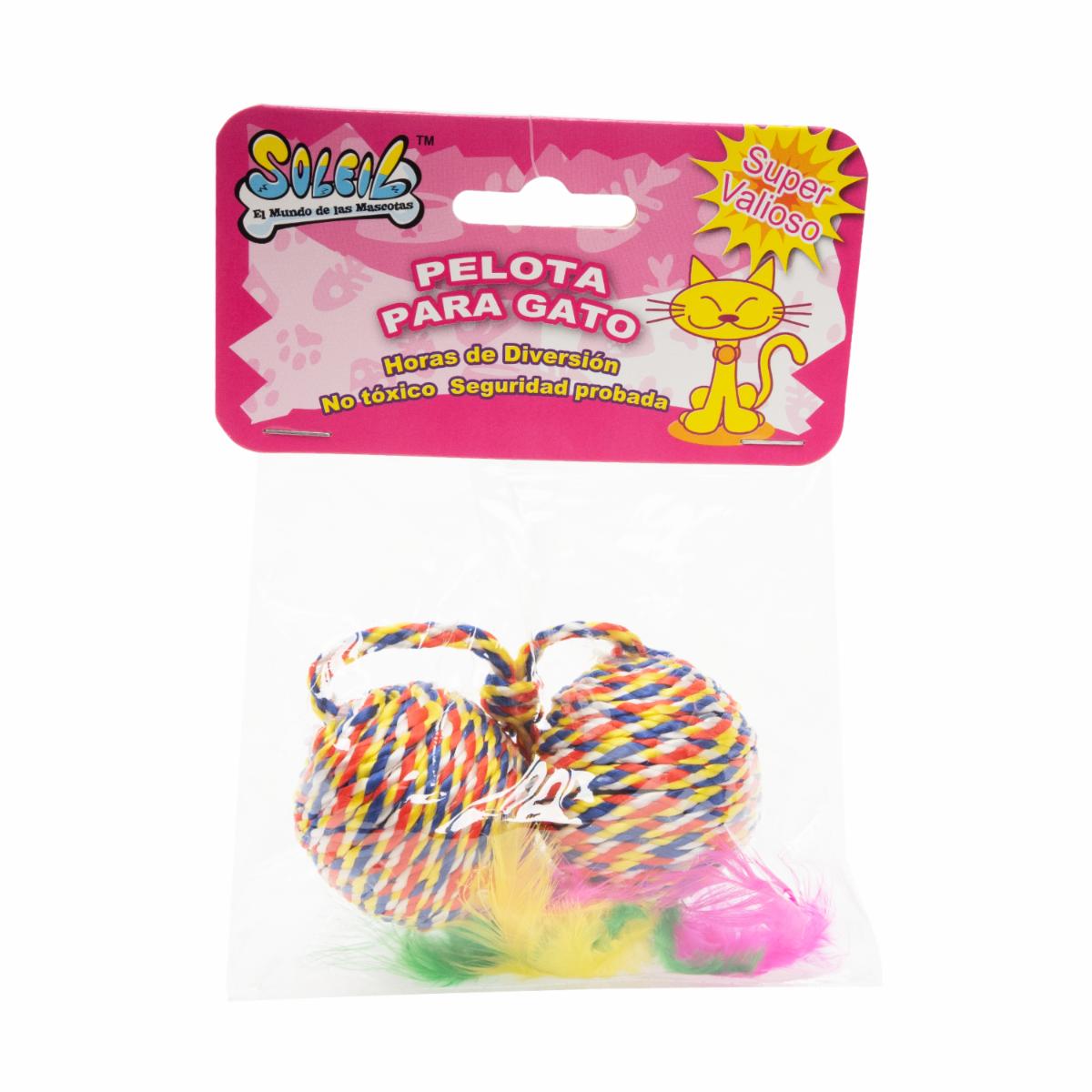 Juguete Pelota De Soga SOLEIL Para Gato