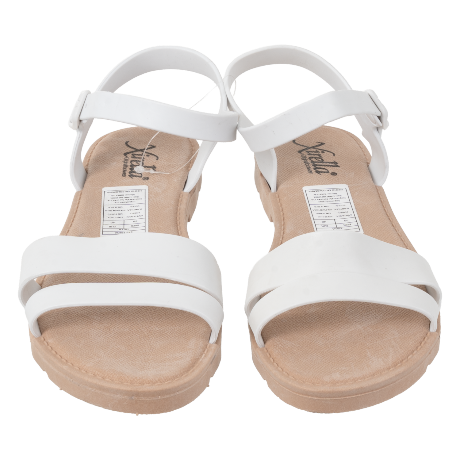 Sandalias Flat Con Tiras Color Cobre XIRELLA