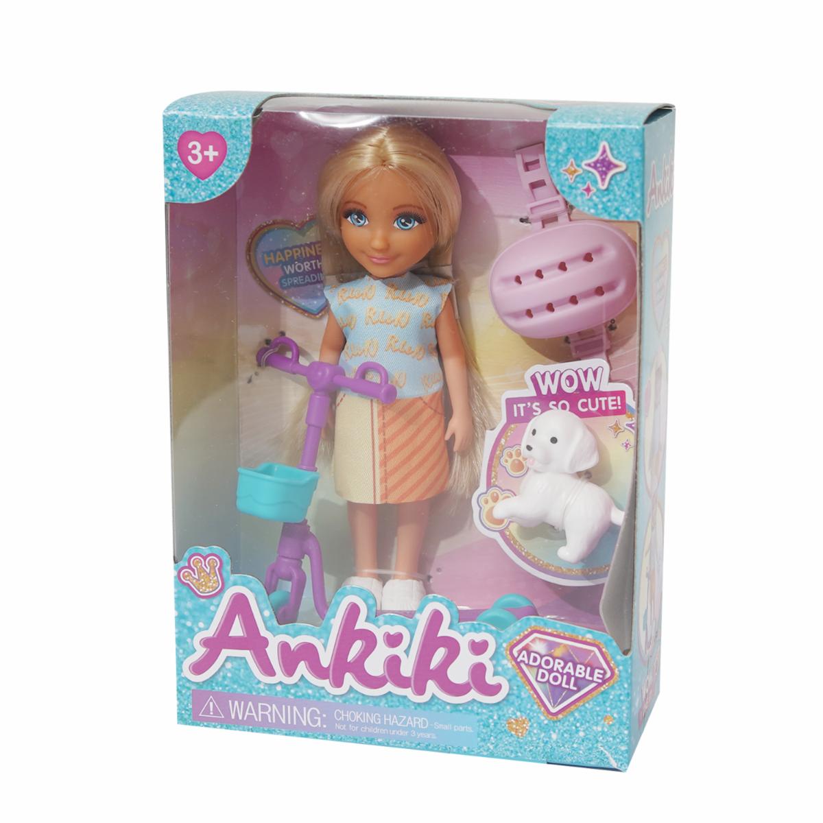 Mini Muñeca Con Scooter ANLILY Incluye Accesorios