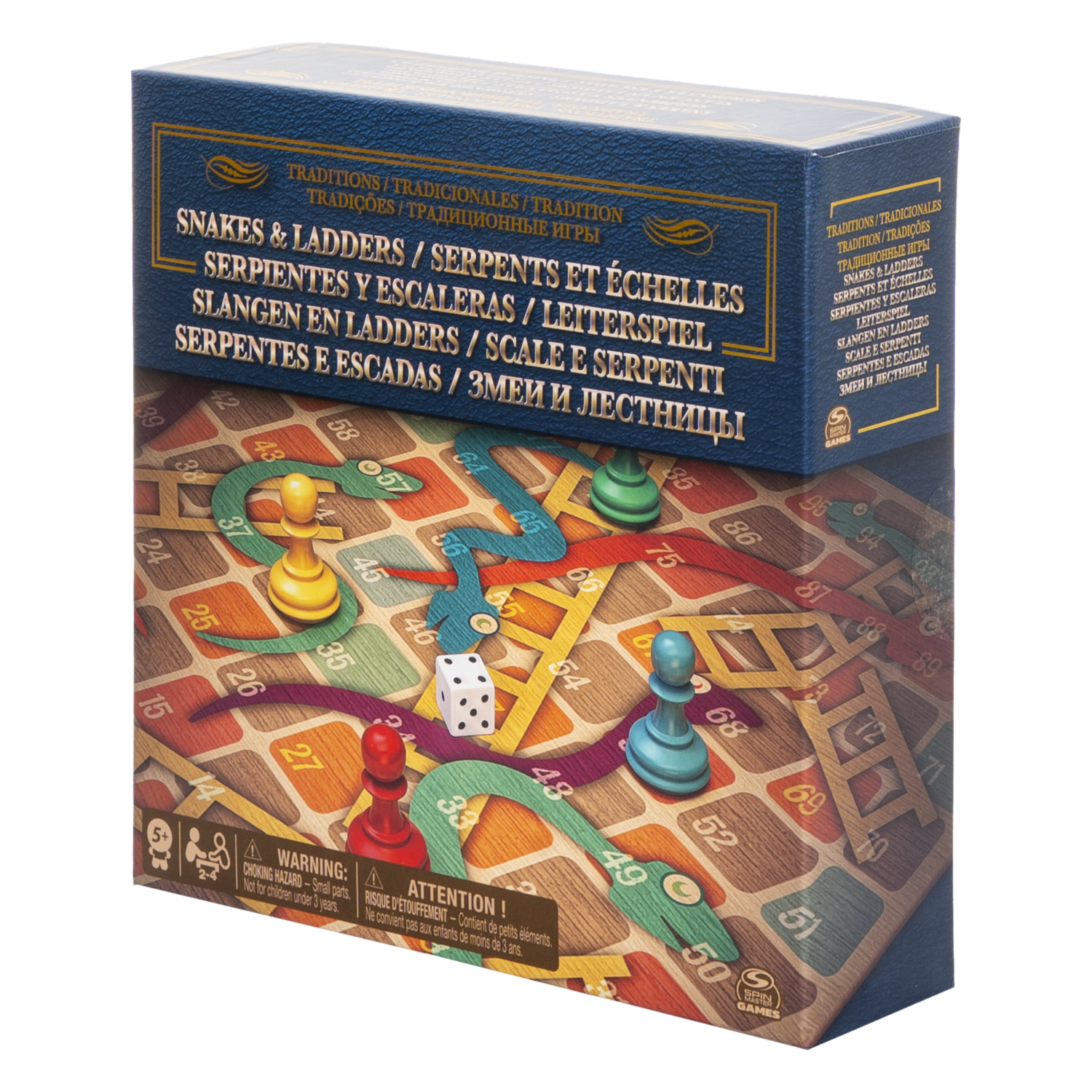 Juego De Mesa Serpientes Y Escaleras SPIN MASTER 2 – 4 Jugadores
