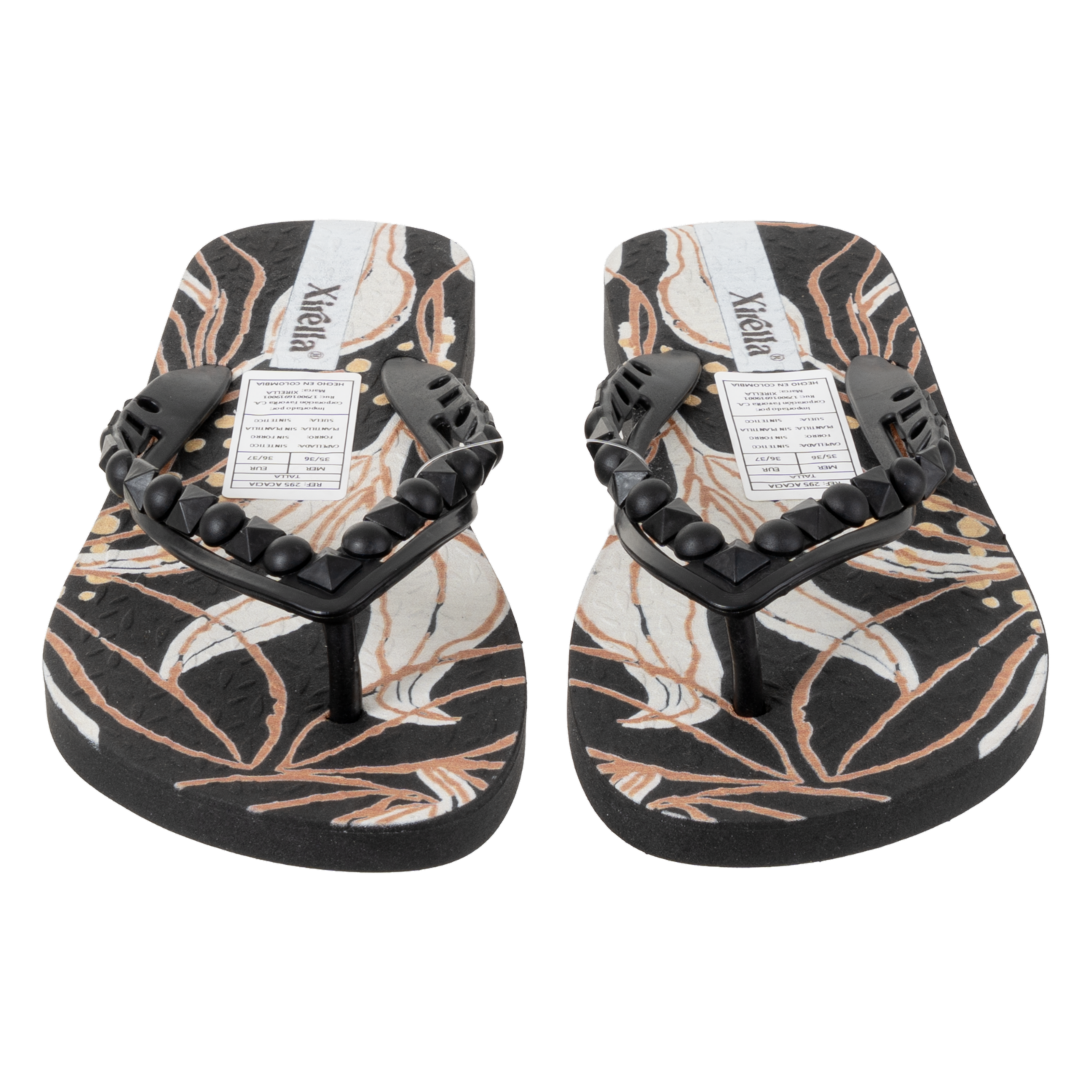 Sandalias Casuales Negras XIRELLA