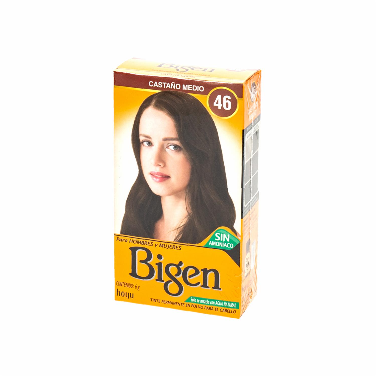 Tinte De Cabello Tono N46 Castaño Mediano BIGEN Unidad