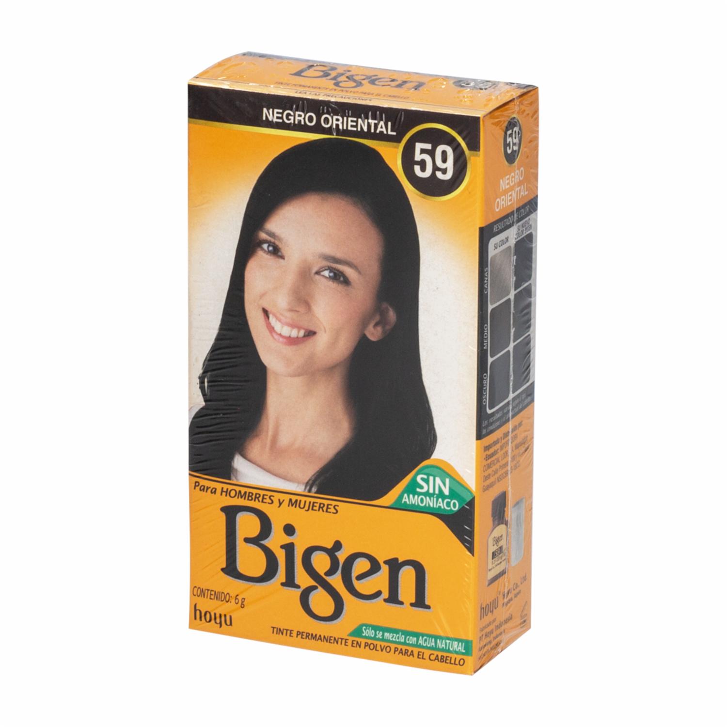 Tinte De Cabello Tono N59 Negro Oriental BIGEN Unidad