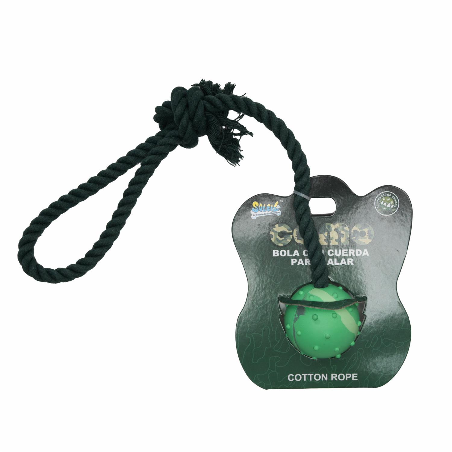 Juguete Para Mascota Bola Con Cuerda Para Jalar SOLEIL Unidad