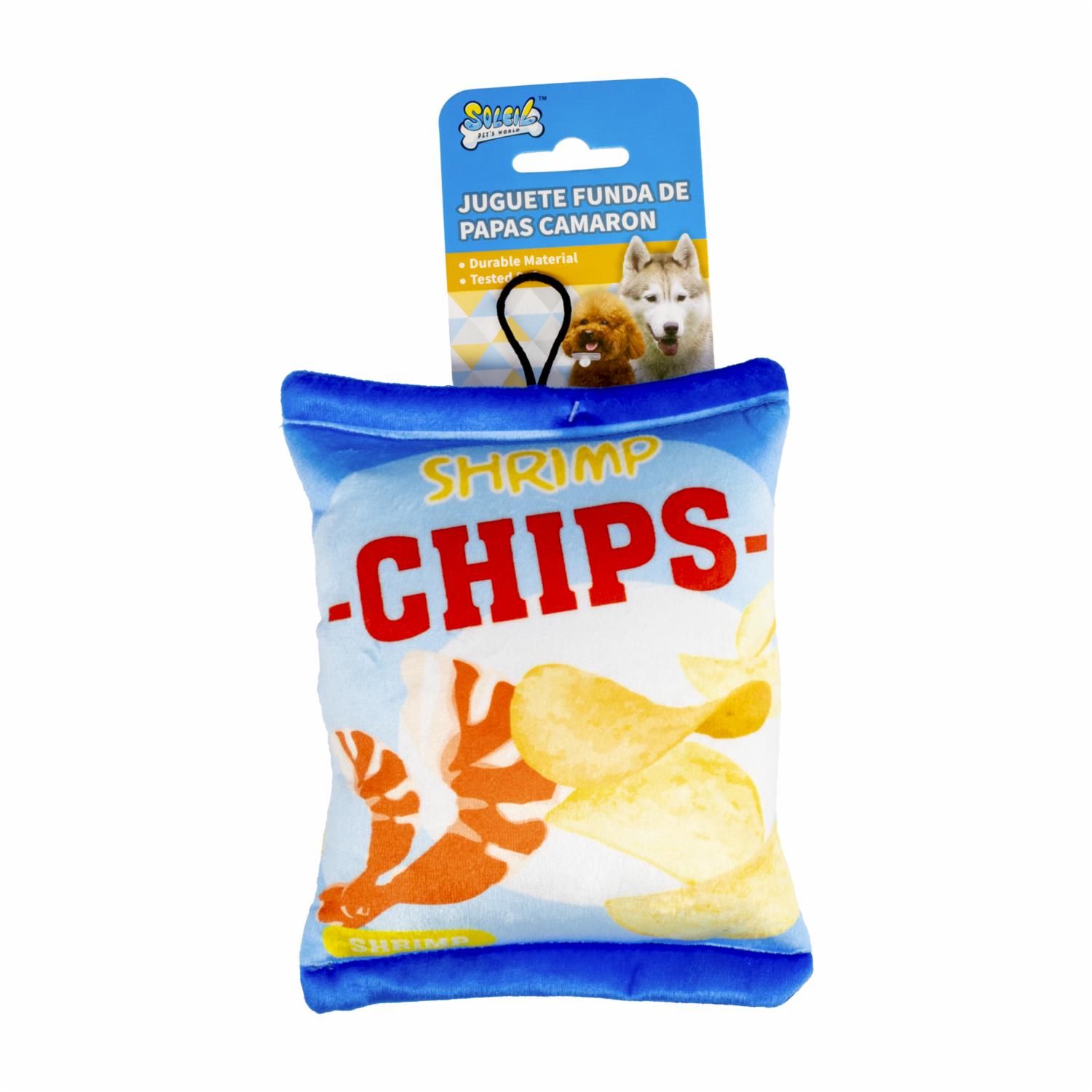 Juguete De Perro Diseño Funda De Papas Camarón SOLEIL 1 Pieza