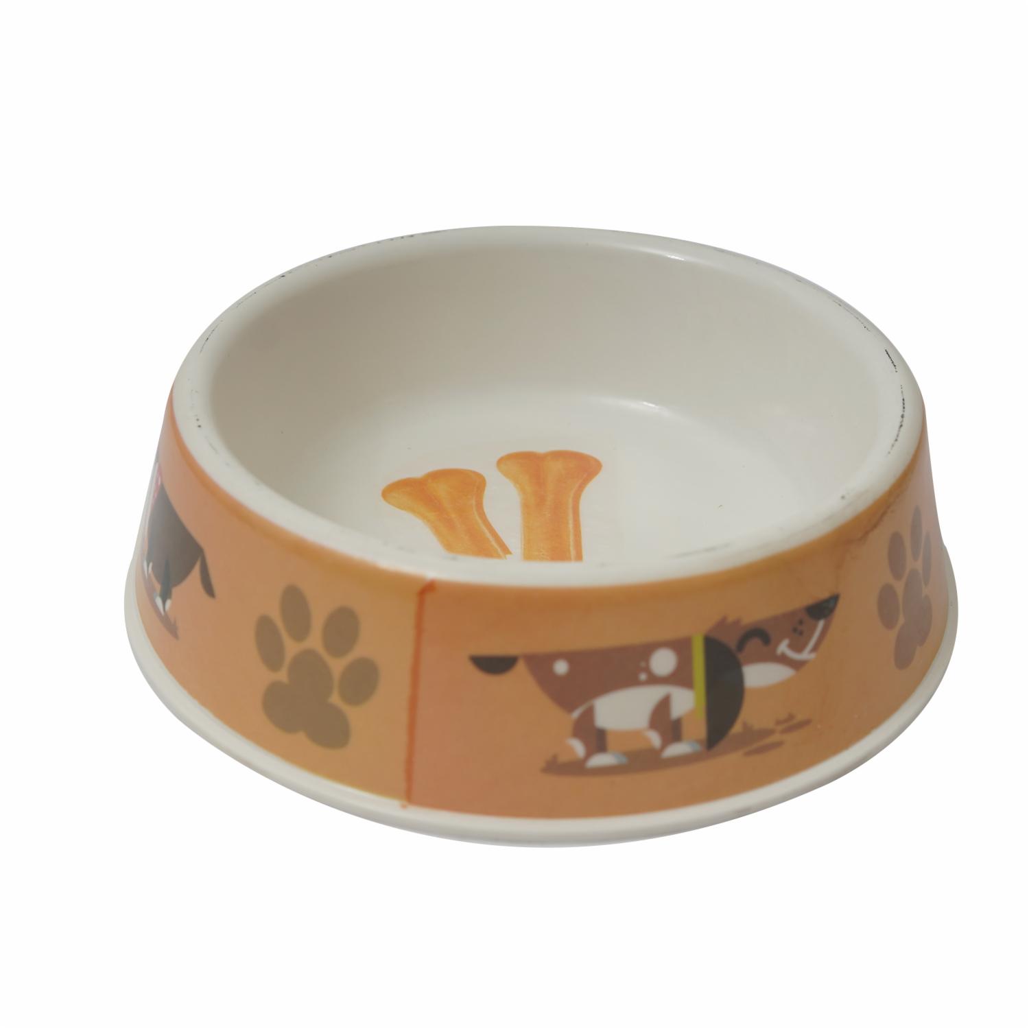 Plato Para Mascota Con Diseño Huesitos BONITA PET Unidad