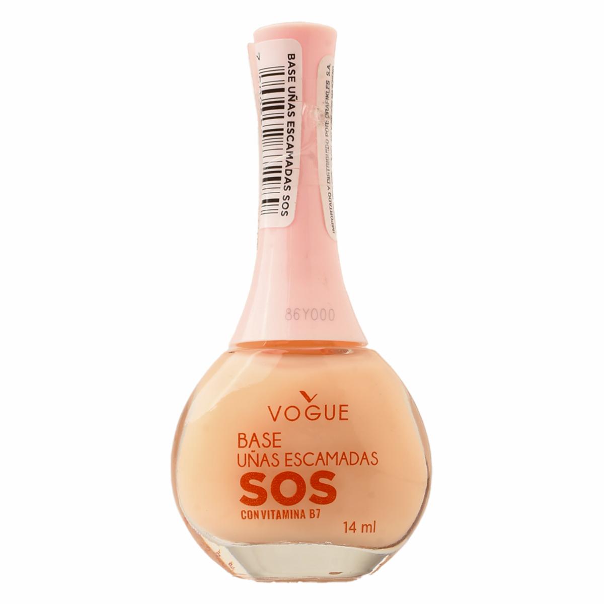 Esmalte De Uñas Efecto Spa Base S.O.S. Uñas Escamadas VOGUE 14 Ml