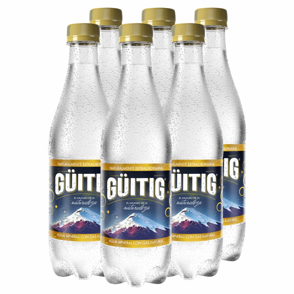 Agua Mineral Con Gas GÜITIG 6 X 500 Ml