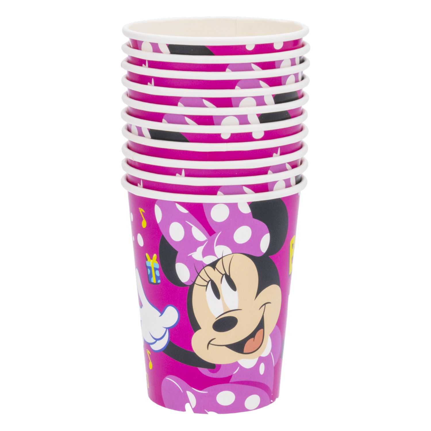 Vaso Desechable Fiesta Minnie DISNEY 10 Uds x 9 Onzas