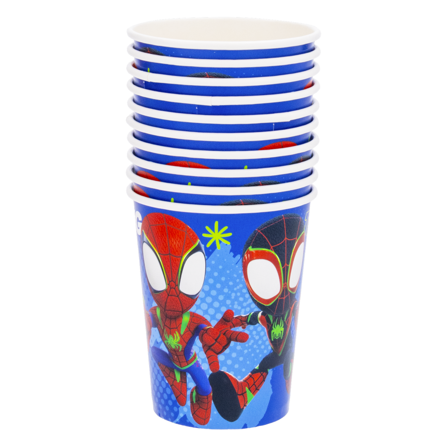 Vaso Desechable Fiesta Spidey DISNEY 10 Uds x 9 Onzas