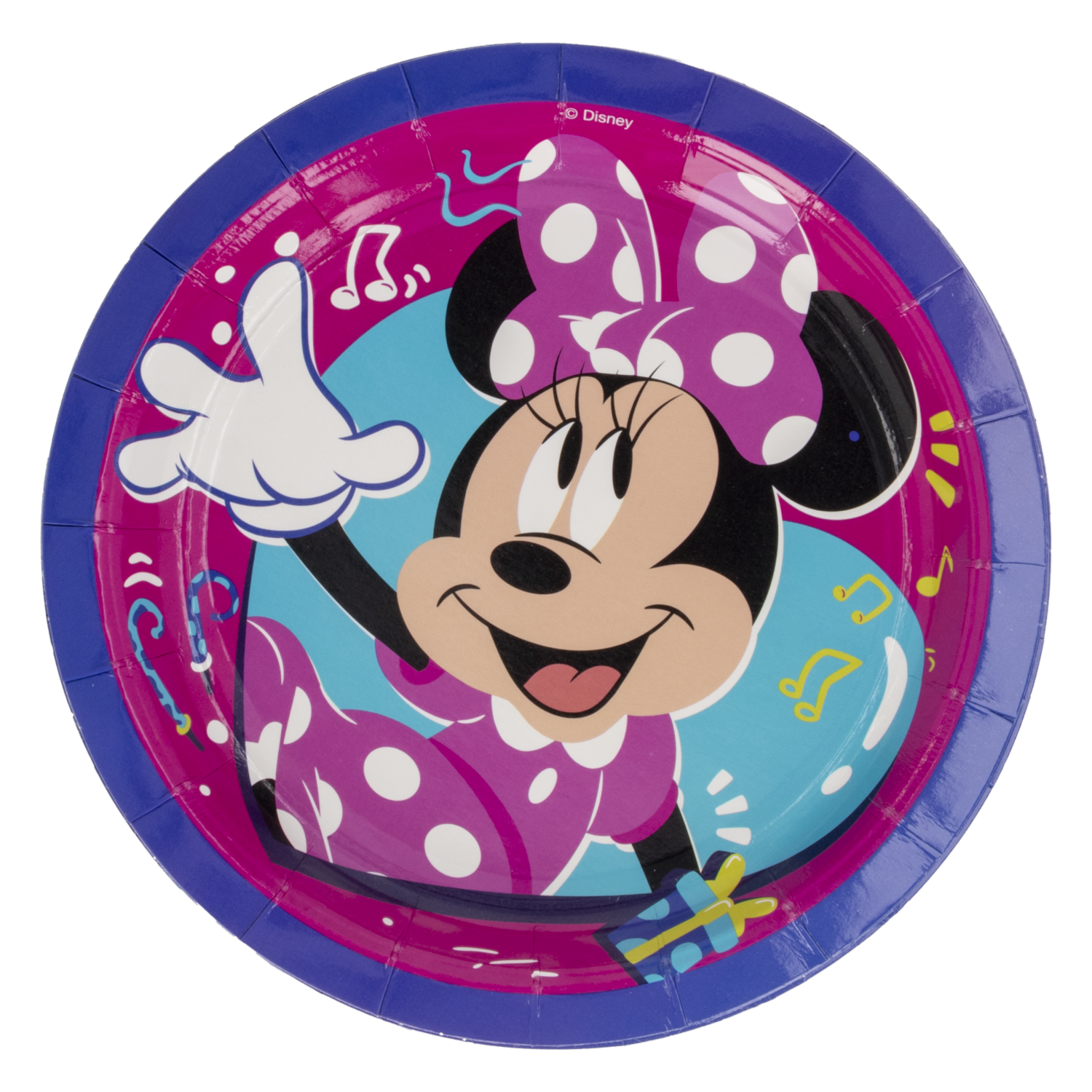Plato Tendido Desechable Fiesta Minnie 7″ DISNEY 10 Uds