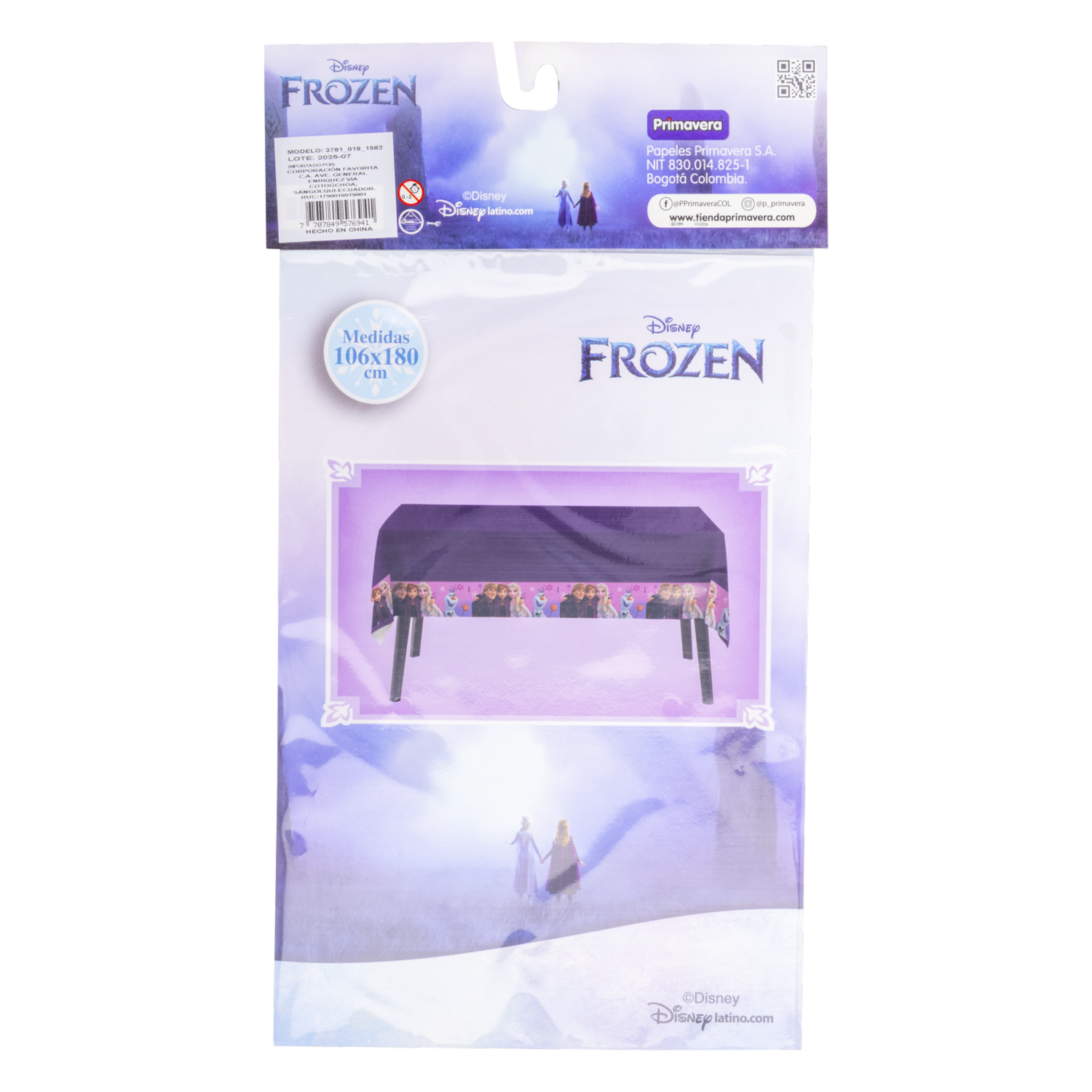 Mantel Fiesta  Frozen DISNEY 20 Piezas
