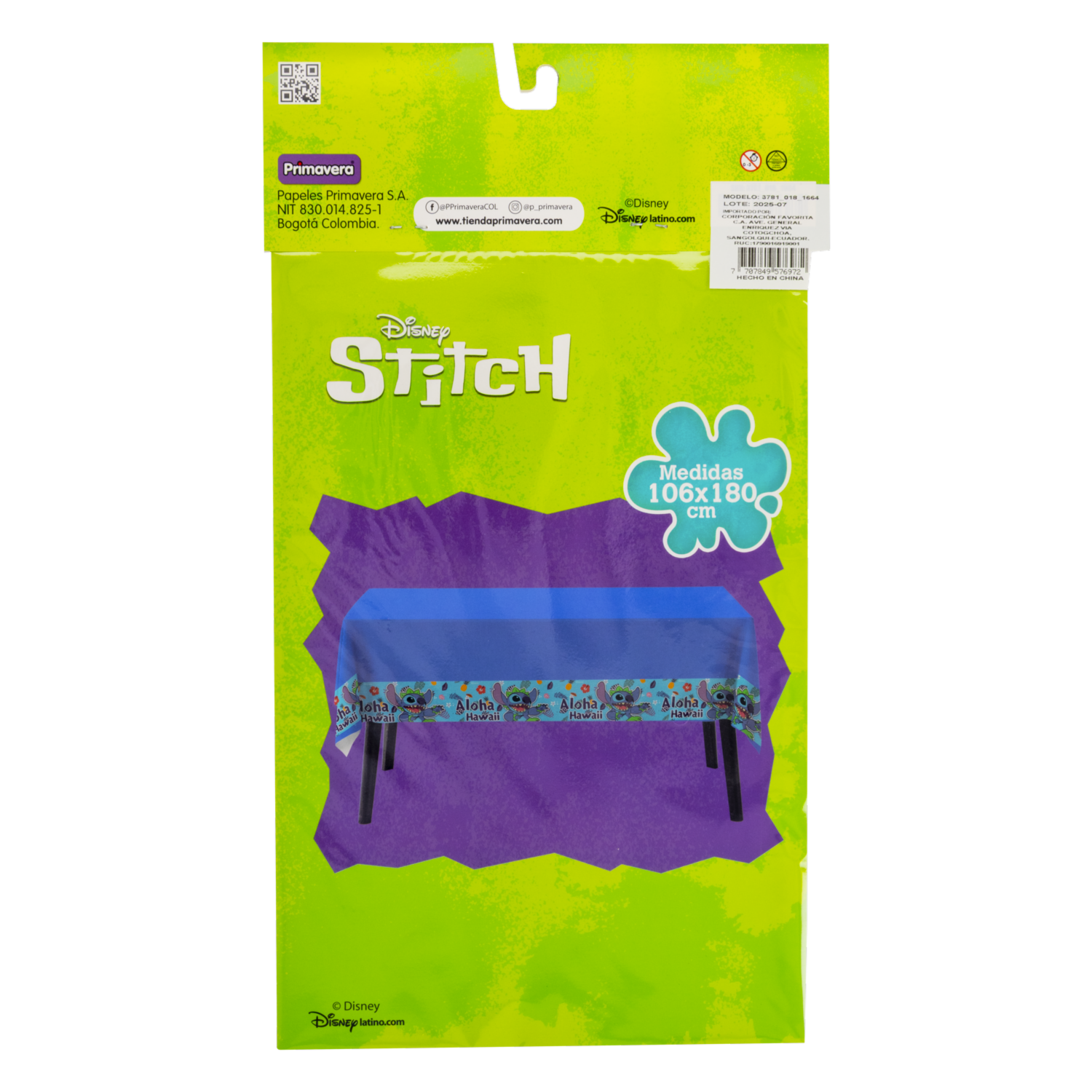 Mantel Fiesta Stitch DISNEY 20 Uds